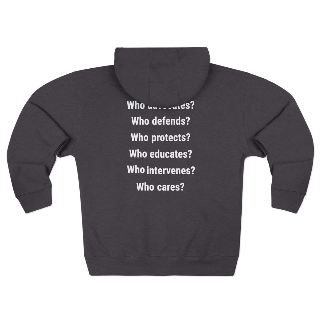 Men's District® Medium-heavy fabric Full-Zip Hoodie - Save Lives Be A Nurse (front) - Not Your Mom (back) - 60% recycled cotton, 40% recycled polyester -Lane Seven LS14003