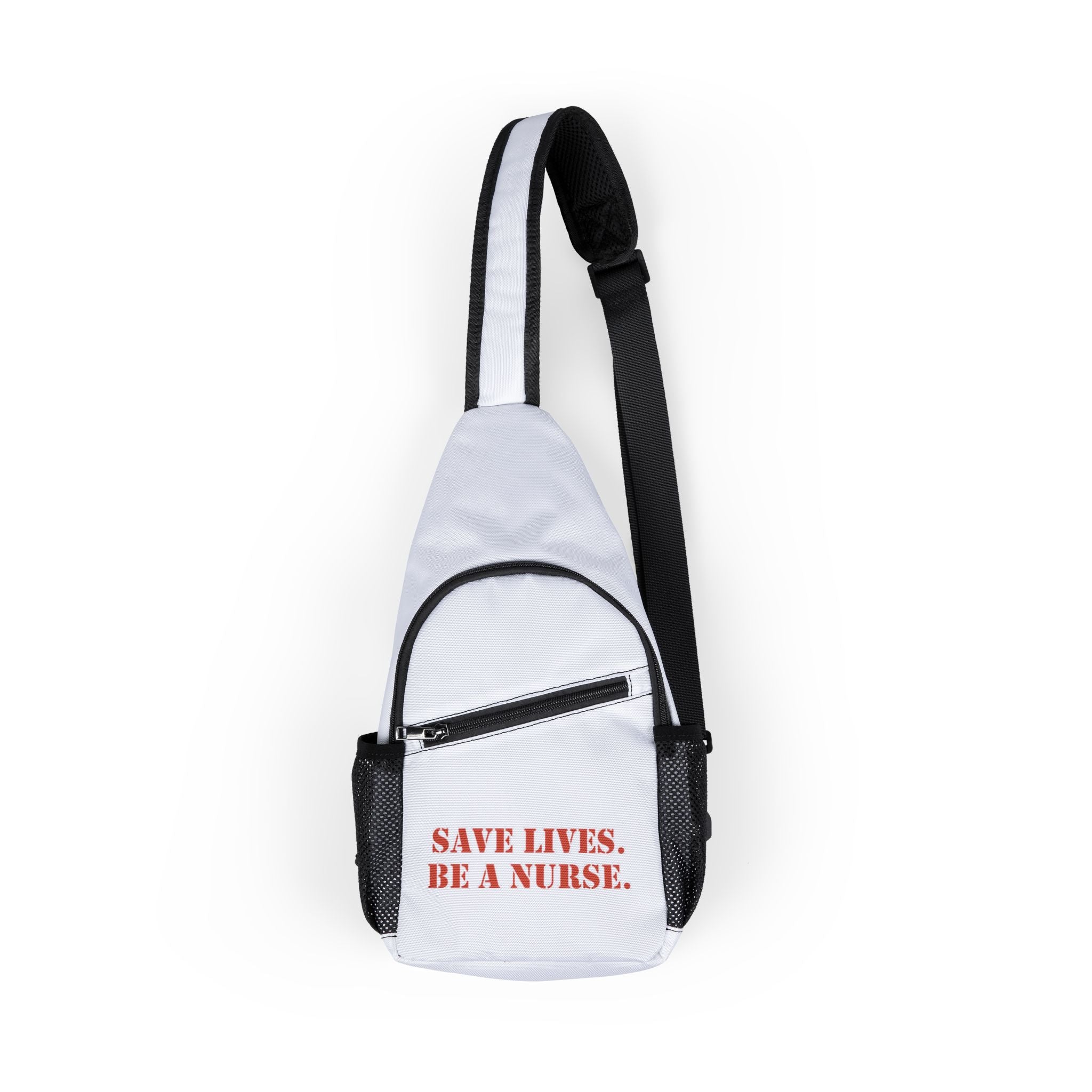 Unisex Chest Bag - Save Lives Be A Nurse (front) - Not Your Mom (back) - 100% nylon - SLM-CB-1719