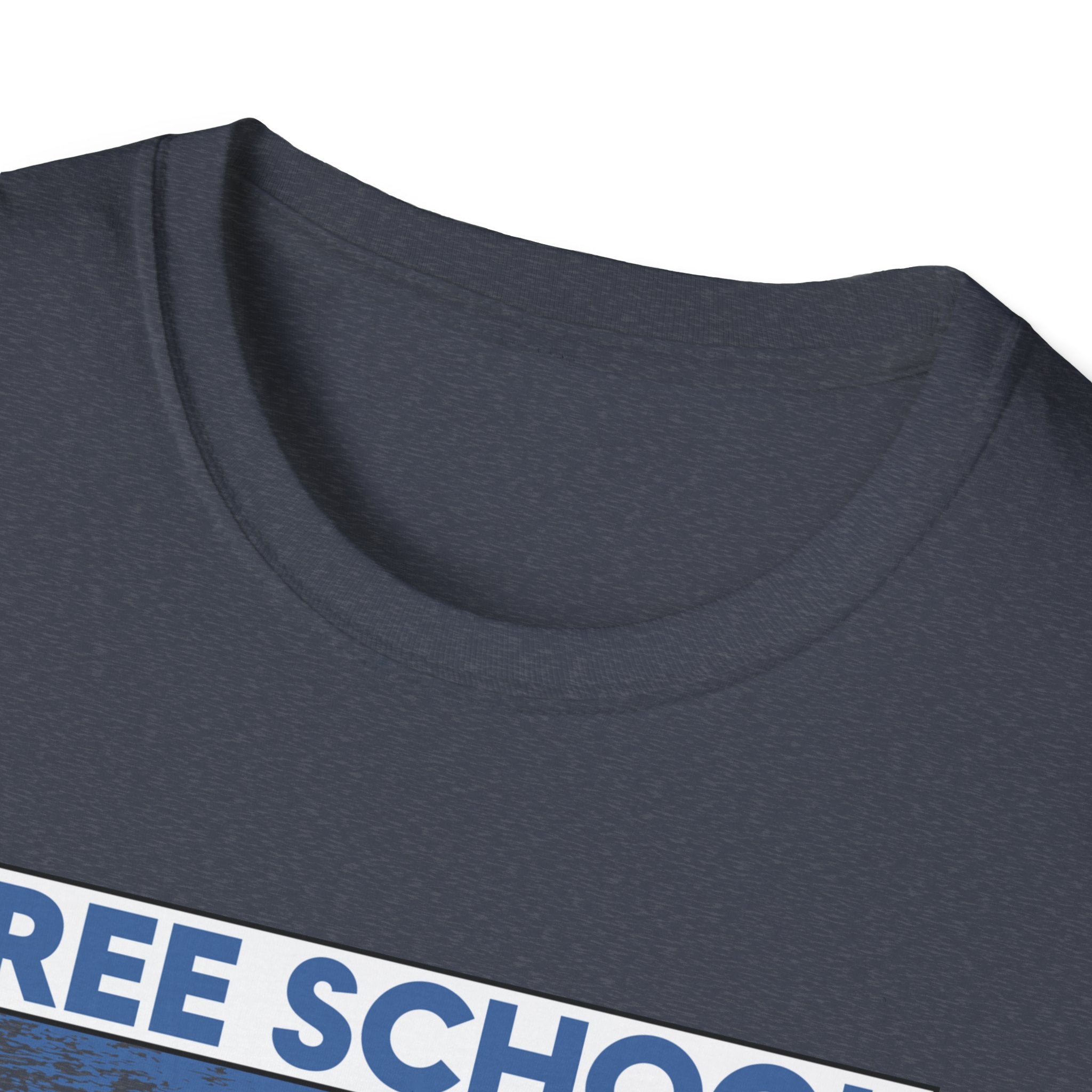 Unisex Lightweight fabric T-Shirt - Free School Lunches For All (front) - Nurses Against The Rich Starving The Poor (back) - 100% ring-spun cotton - NAH-T-G64000