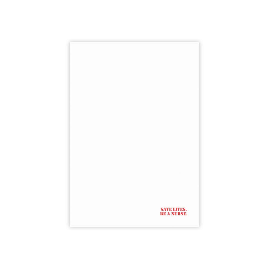 Post-it® Note Pads - Save Lives Be A Nurse (front) - 75.2 gsm white uncoated paper - SLA-NP-3M