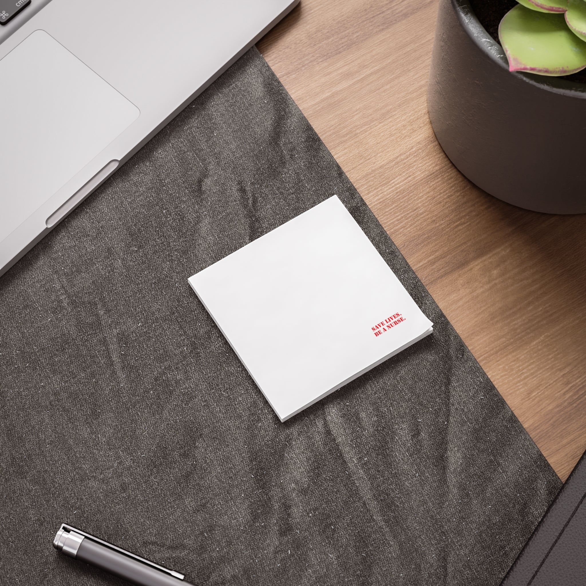 Post-it® Note Pads - Save Lives Be A Nurse (front) - 75.2 gsm white uncoated paper - SLA-NP-3M