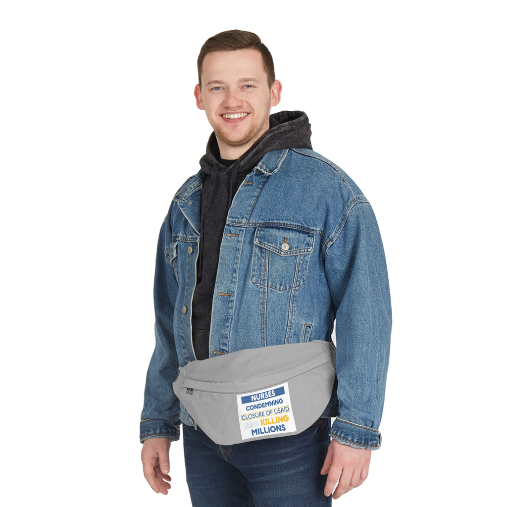 Nurse Fanny Pack – Nurses Condemning Closure of USAID Design - Adjustable Waist Bag for Nurses - NFG-FP-01