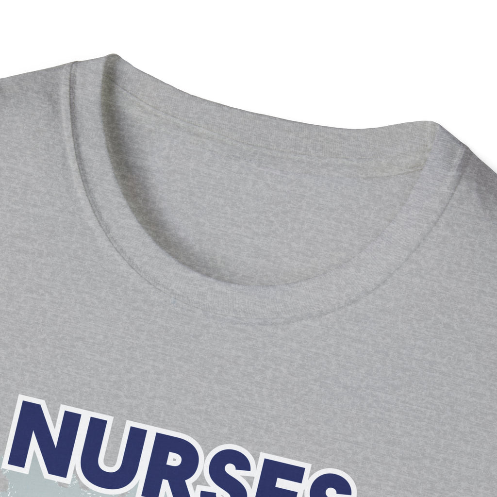 Unisex Lightweight fabric T-Shirt - Nurses For Healing The Nation (front) - Nurses Standing Up For Humanity (back) - 100% ring-spun cotton - NFH-T-G64000