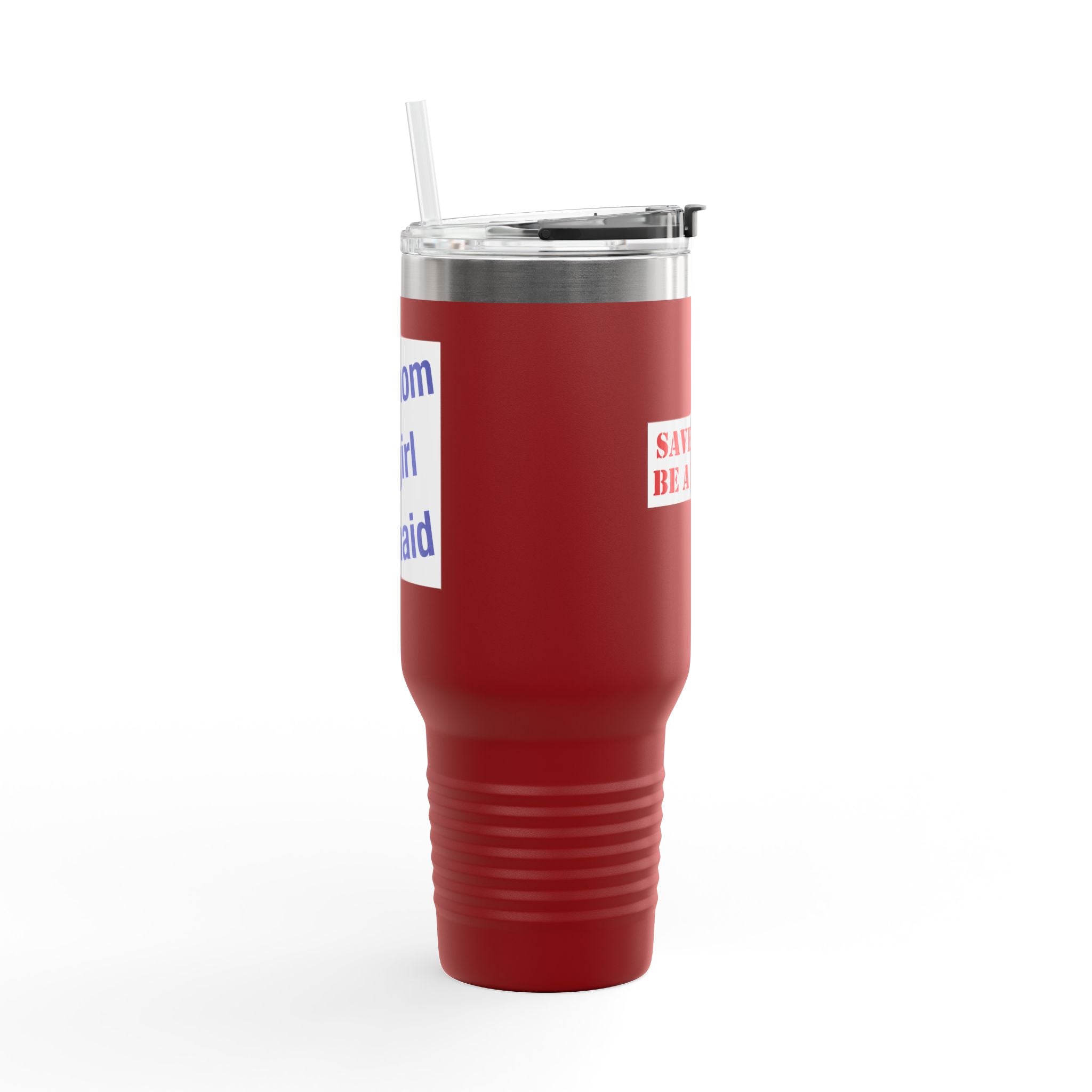 Travel Mug - Save Lives Be A Nurse (front) - Not Your Mom (back) - 100% stainless steel (body) - SLM-TM-40oz