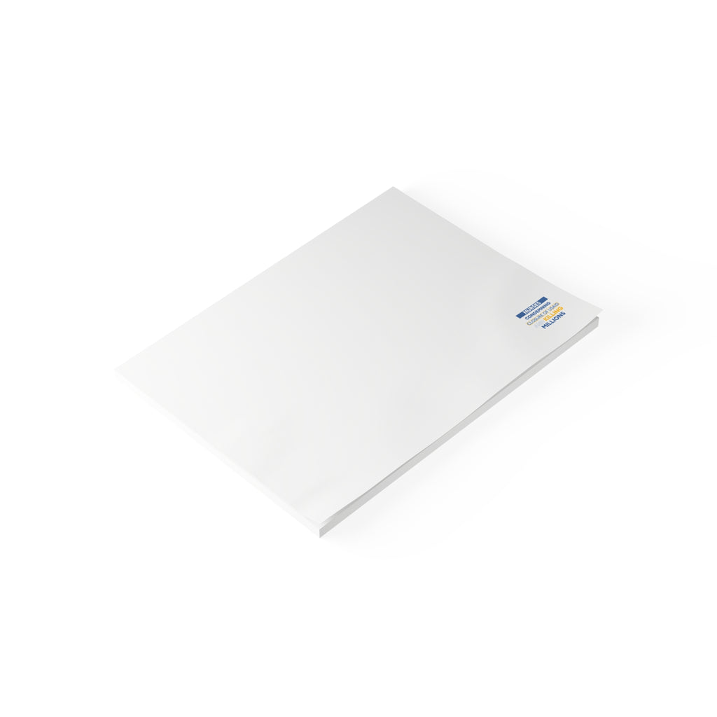 Post-it® Note Pads - Nurses Condemning Closure of USAID (front) - 75.2 gsm white uncoated paper - NFG-NP-3M