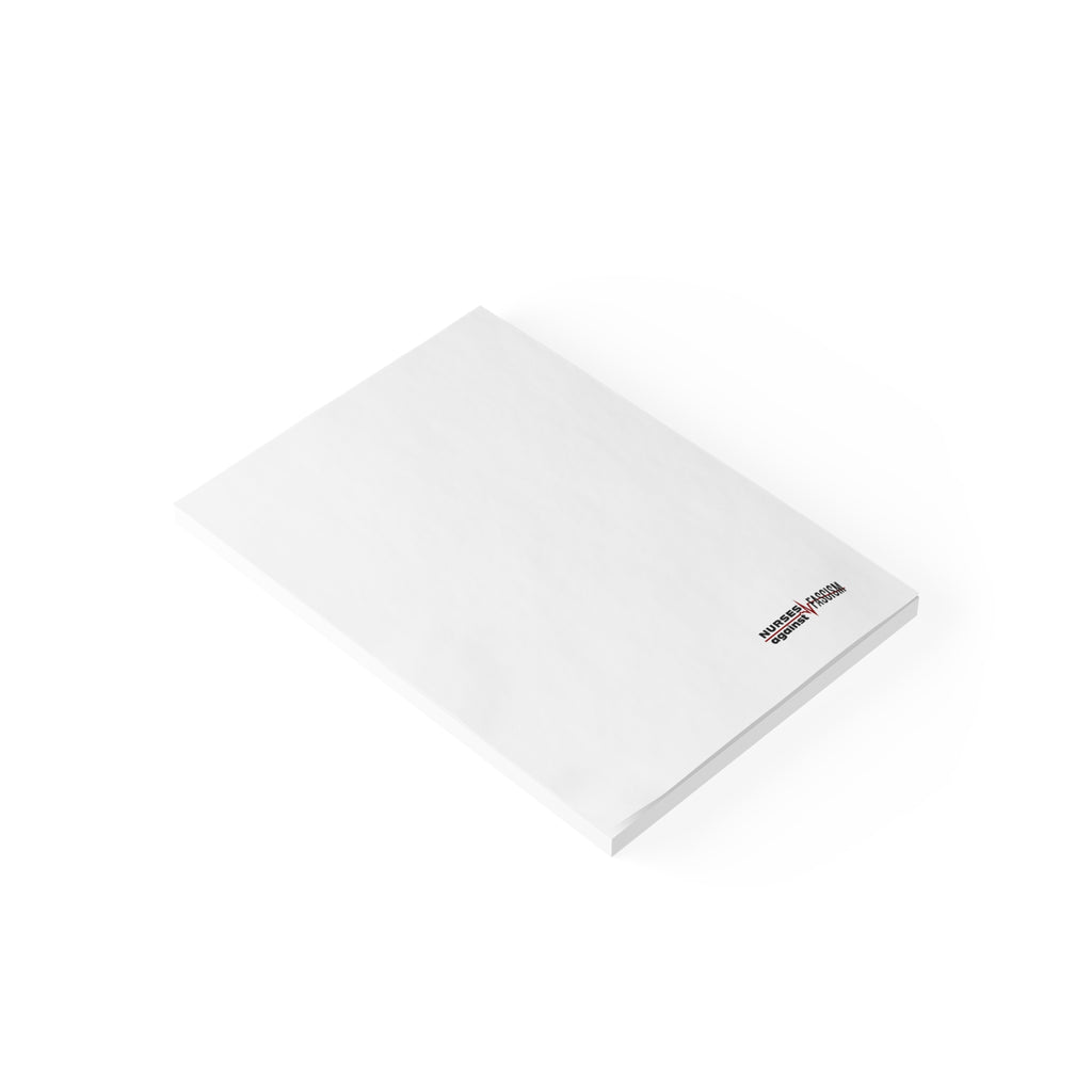 Post-it® Note Pads - Nurses Against Fascism (front) - 75.2 gsm white uncoated paper - NAF-NP-3M