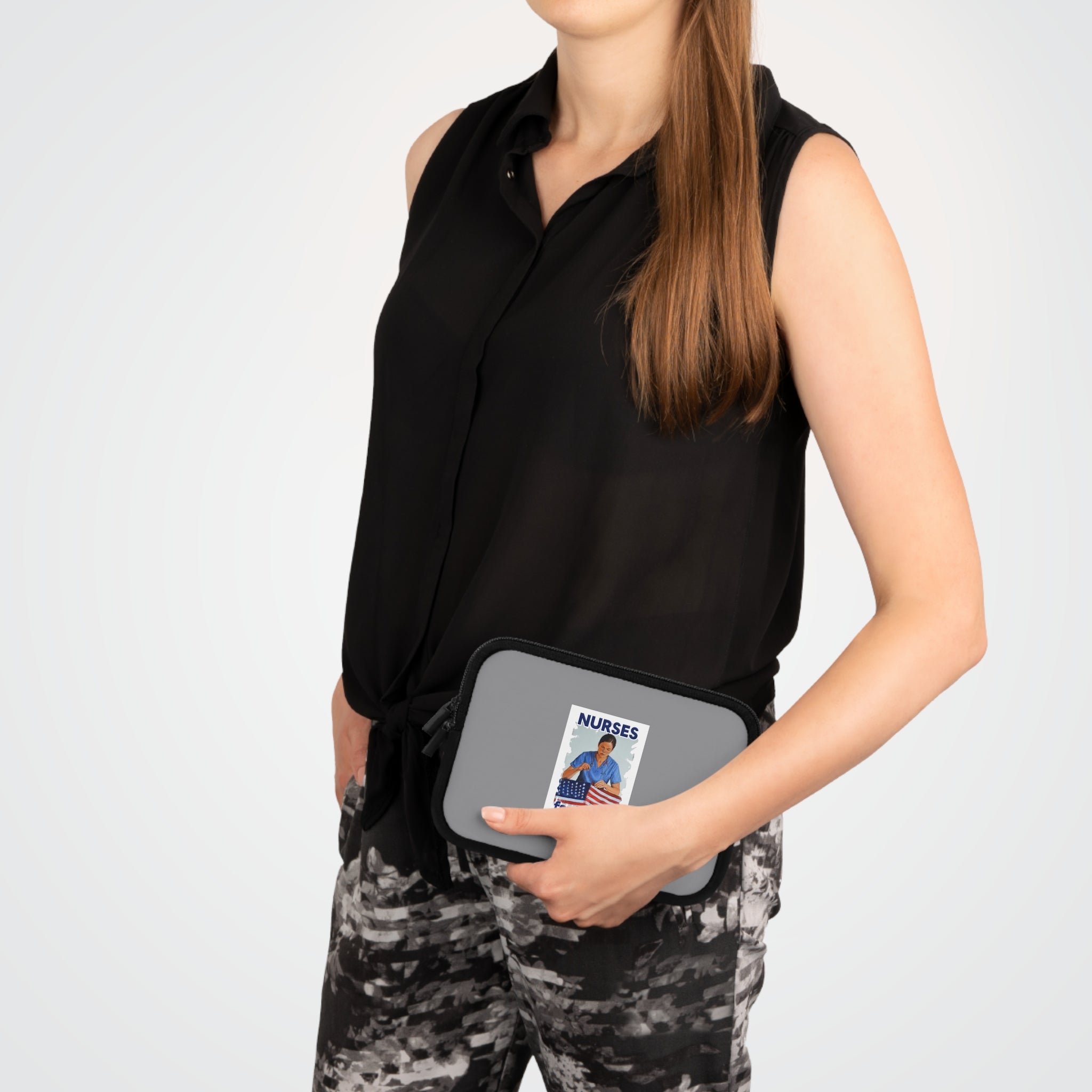 Laptop Sleeve - Nurses For Healing The Nation (front) - Smooth neoprene - NFH-LS-01