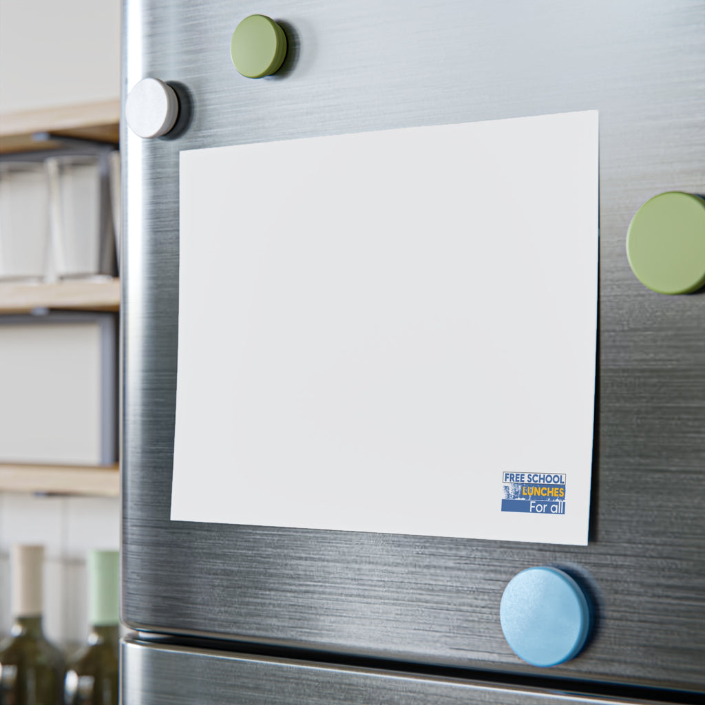 Post-it® Note Pads - Free School Lunches For All (front) - 75.2 gsm white uncoated paper - NAH-NP-3M
