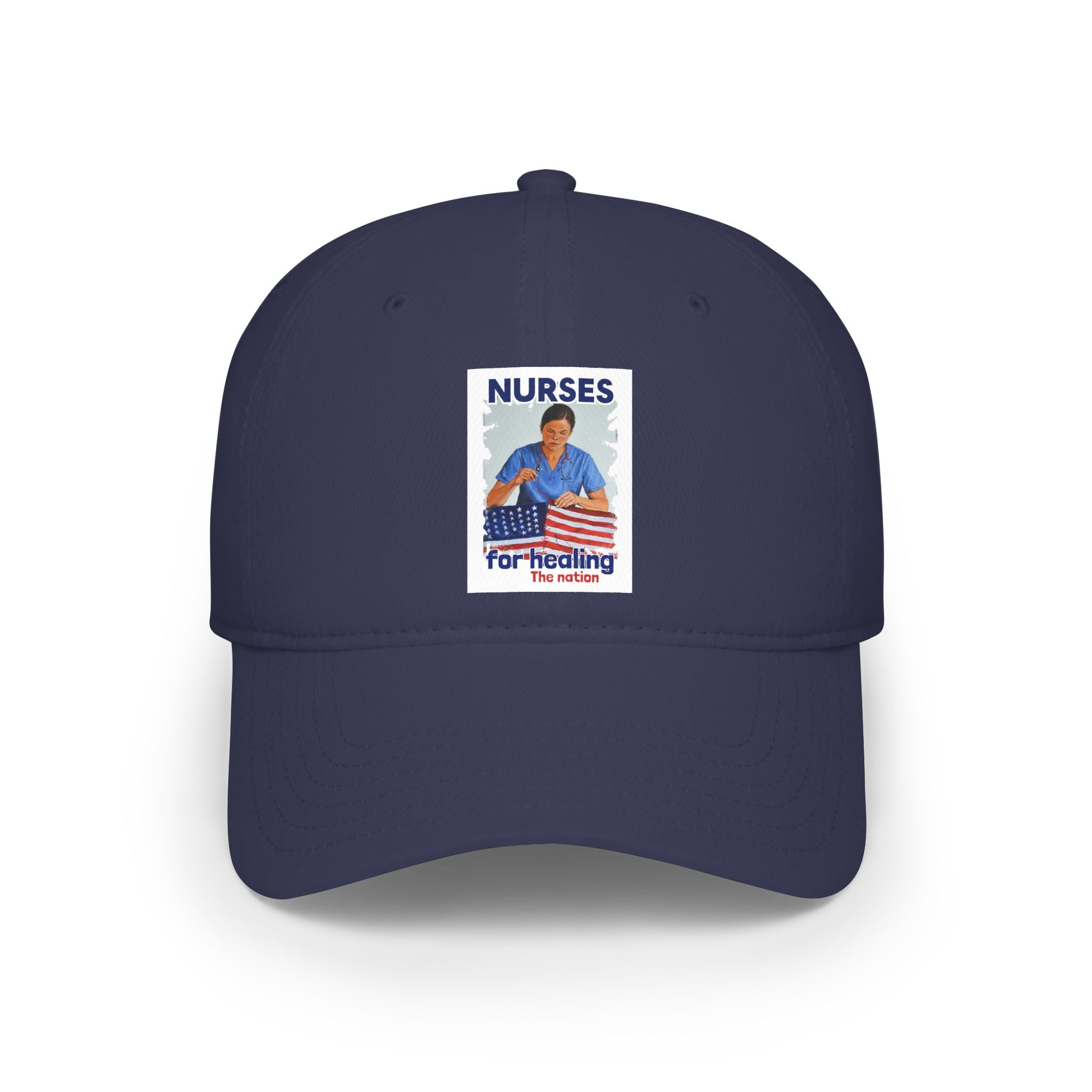 Unisex Baseball Cap - Nurses For Healing The Nation (front) - 100% Cotton Twill - NFH-B-18-253