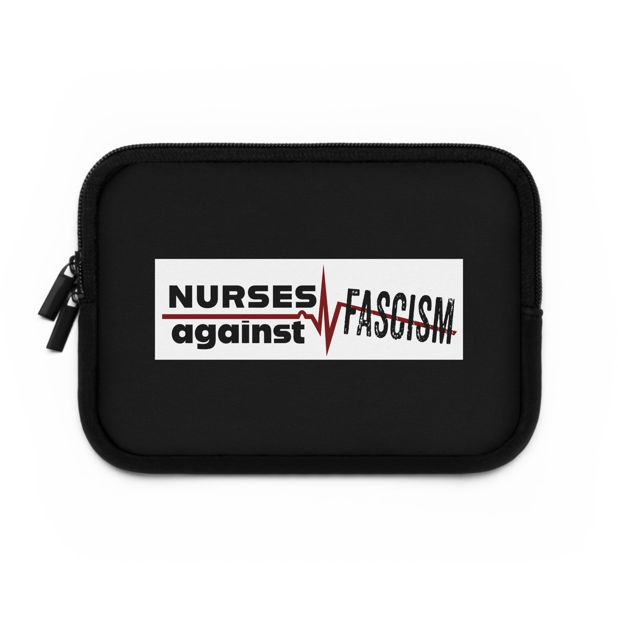 Laptop Sleeve - Nurses Against Fascism (front) - Smooth neoprene - NAF-LS-01