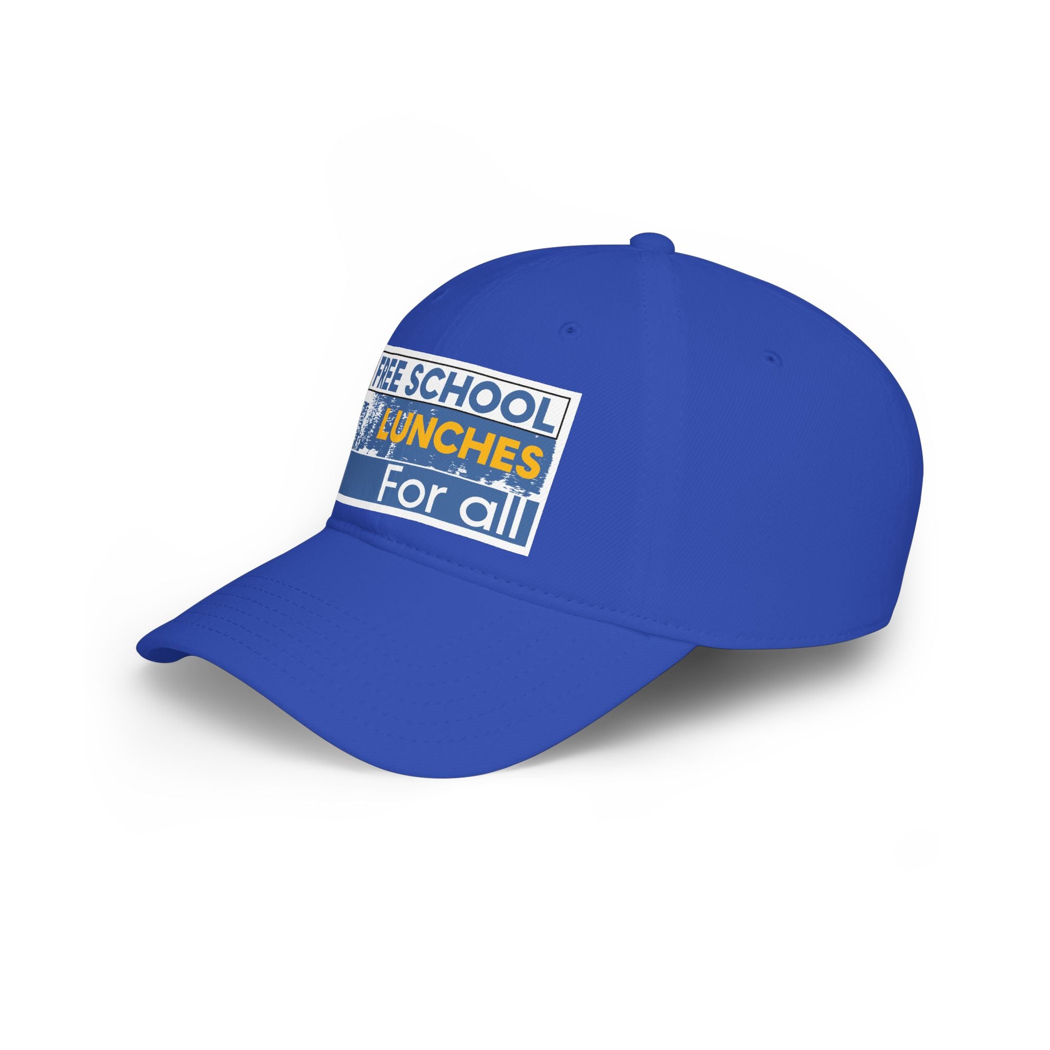 Unisex Baseball Cap - Free School Lunches For All (front) - 100% Cotton Twill - NAH-B-18-253
