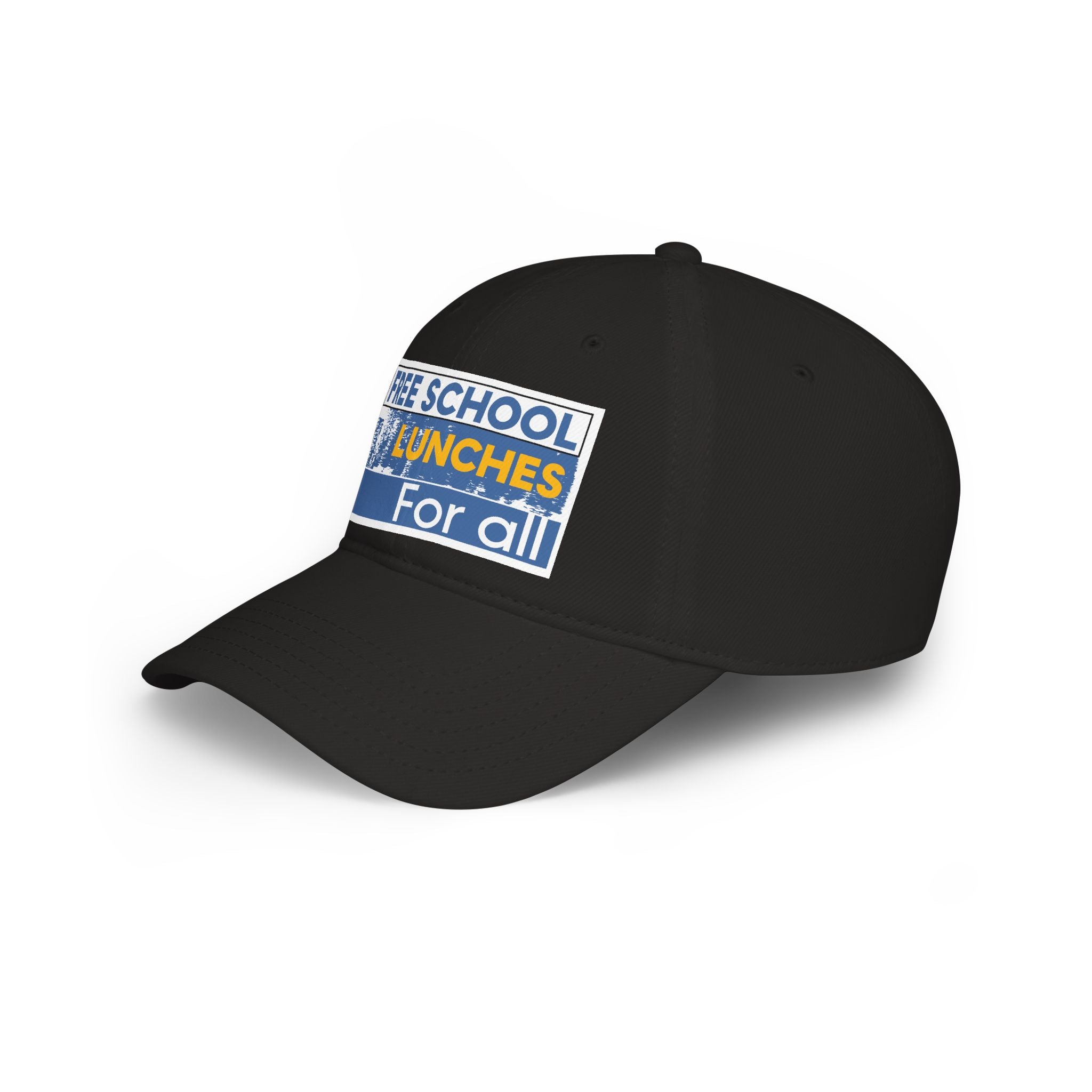 Unisex Baseball Cap - Free School Lunches For All (front) - 100% Cotton Twill - NAH-B-18-253