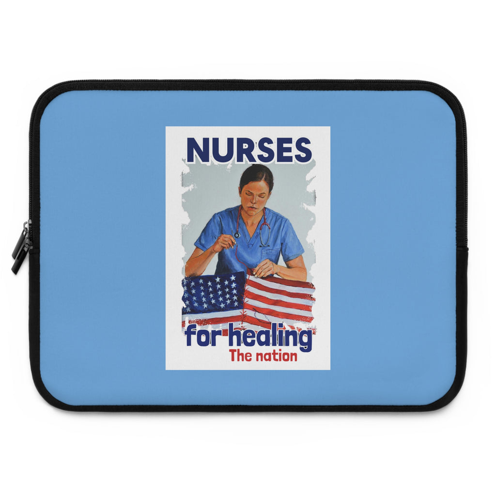 Laptop Sleeve - Nurses For Healing The Nation (front) - Smooth neoprene - NFH-LS-01