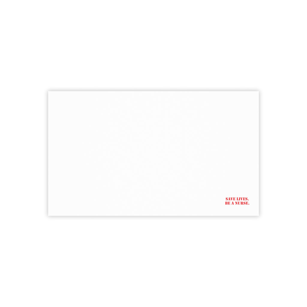 Post-it® Note Pads - Save Lives Be A Nurse (front) - 75.2 gsm white uncoated paper - SLA-NP-3M
