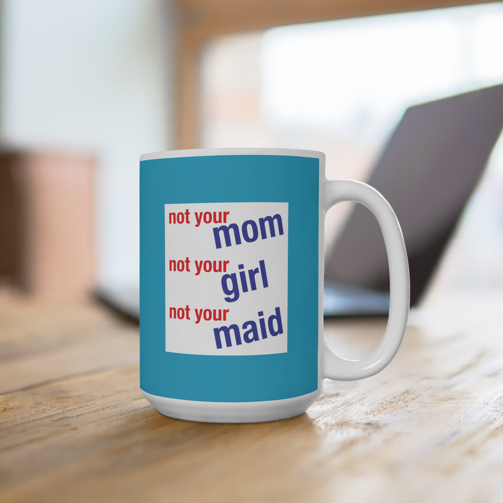 Unisex Ceramic Mug - Save Lives Be A Nurse (right) - Not Your Mom (left) - Durable white Ceramic - SLM-CM-ORCA