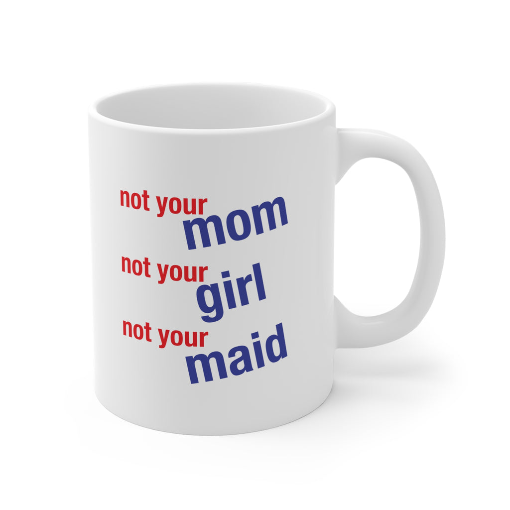 Unisex Ceramic Mug - Save Lives Be A Nurse (right) - Not Your Mom (left) - Durable white Ceramic - SLM-CM-ORCA