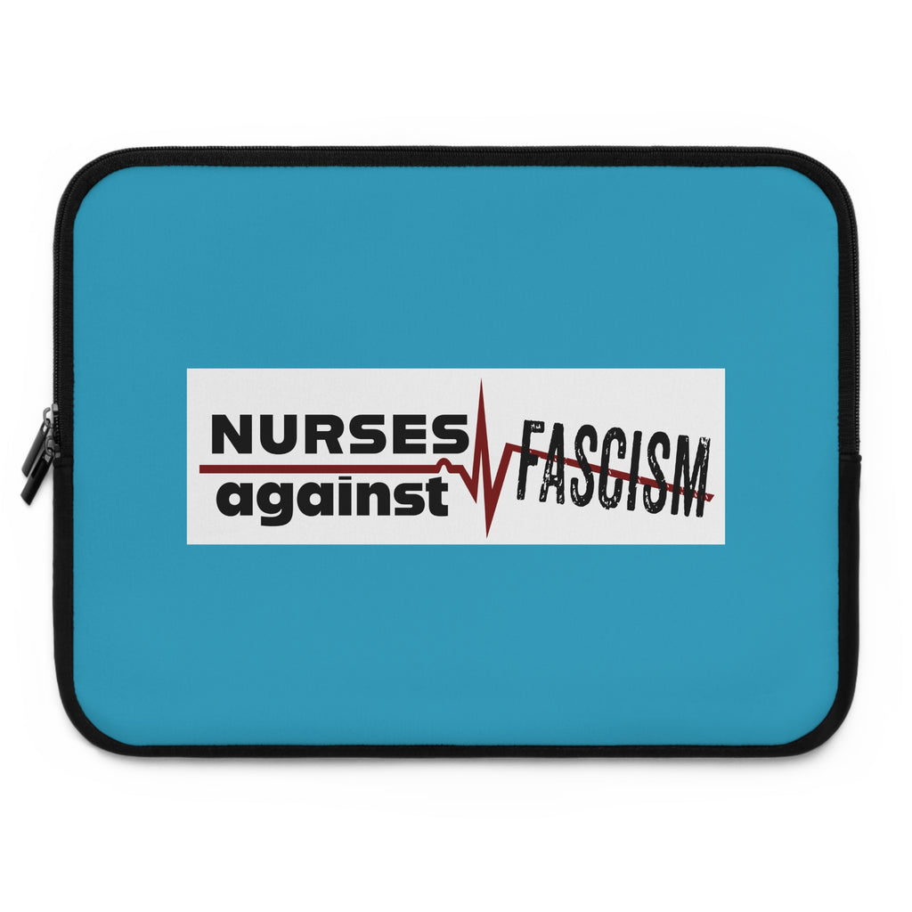 Laptop Sleeve - Nurses Against Fascism (front) - Smooth neoprene - NAF-LS-01