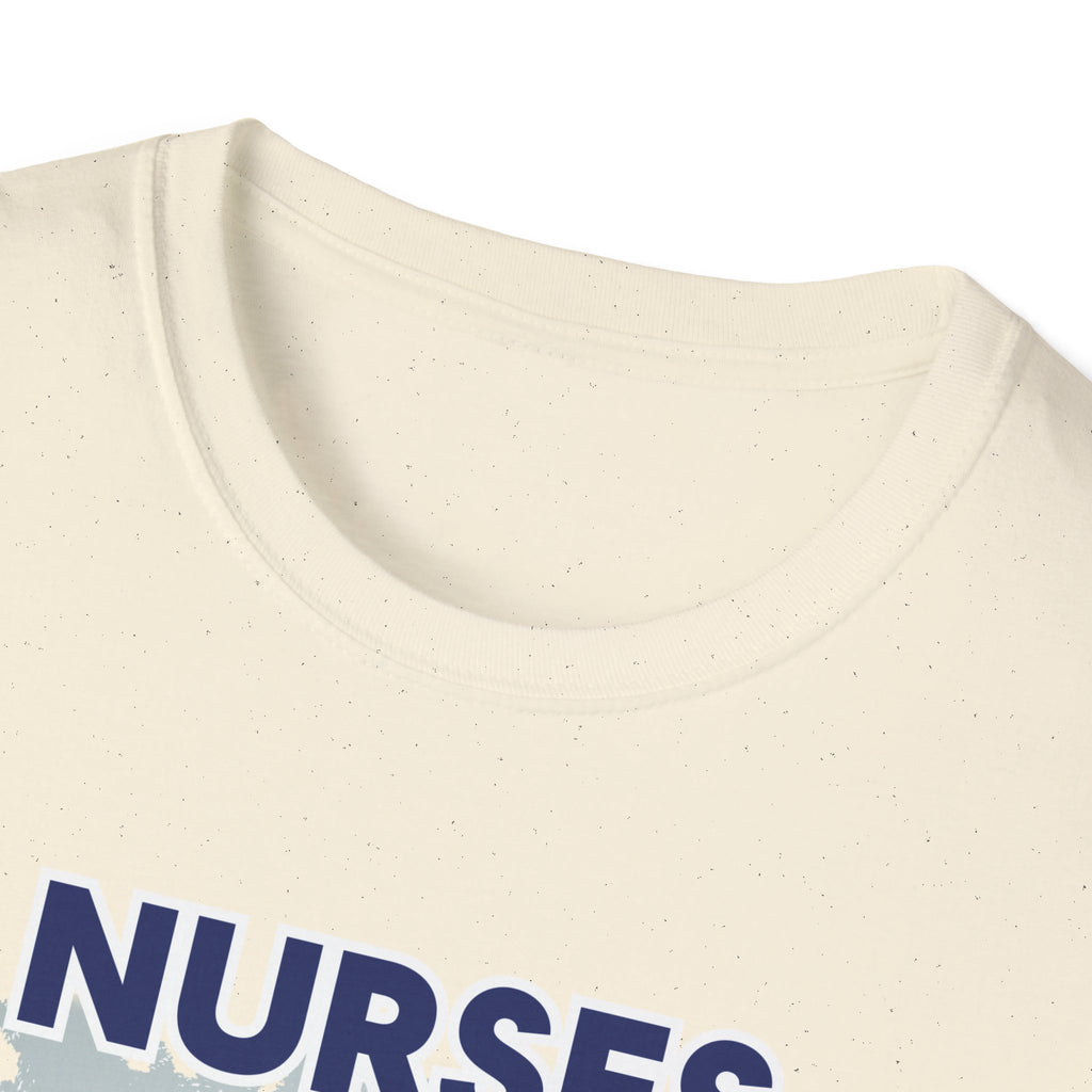 Unisex Lightweight fabric T-Shirt - Nurses For Healing The Nation (front) - Nurses Standing Up For Humanity (back) - 100% ring-spun cotton - NFH-T-G64000