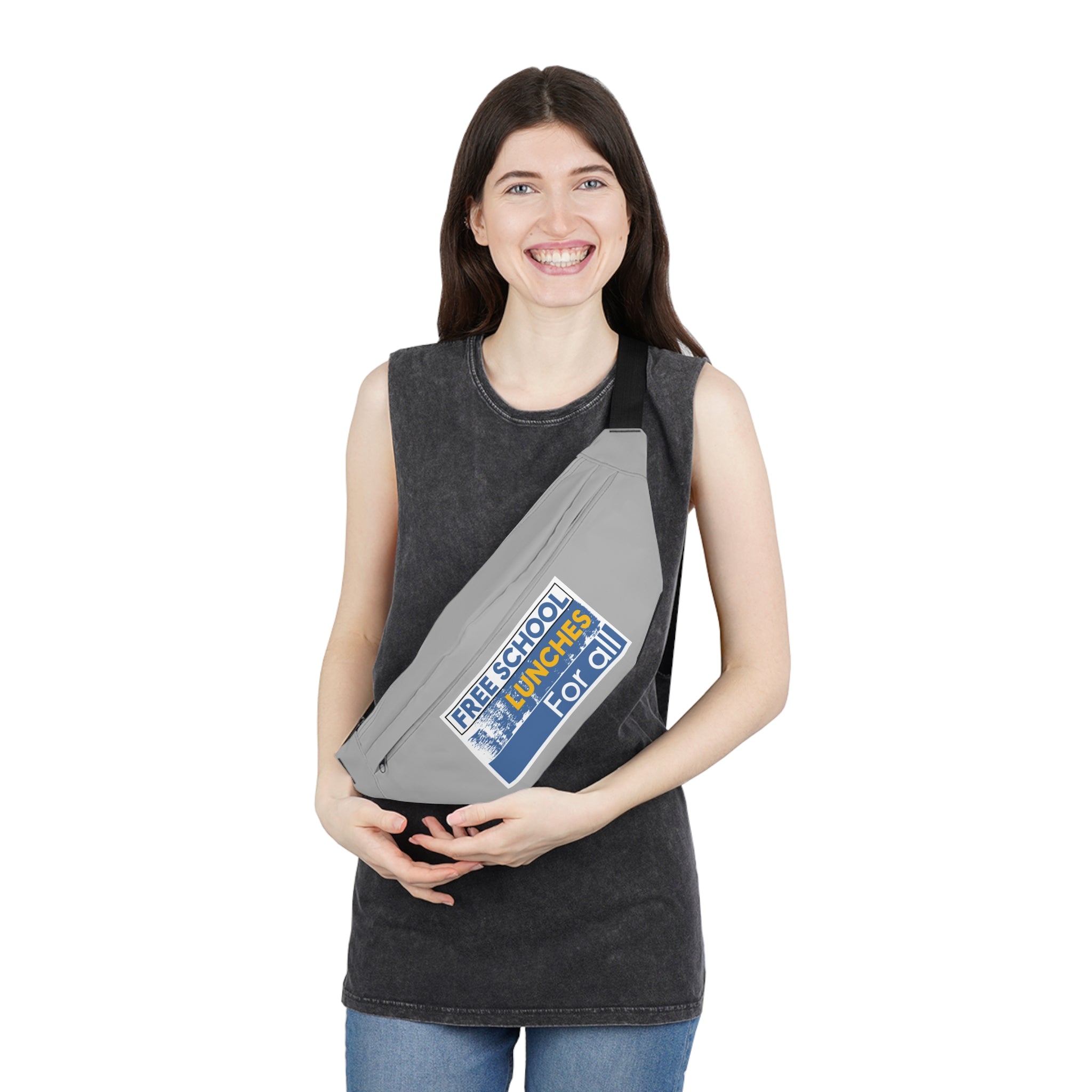 Nurse Fanny Pack – Free School Lunches for All Design - Adjustable Waist Bag for Nurses - NAH-FP-01