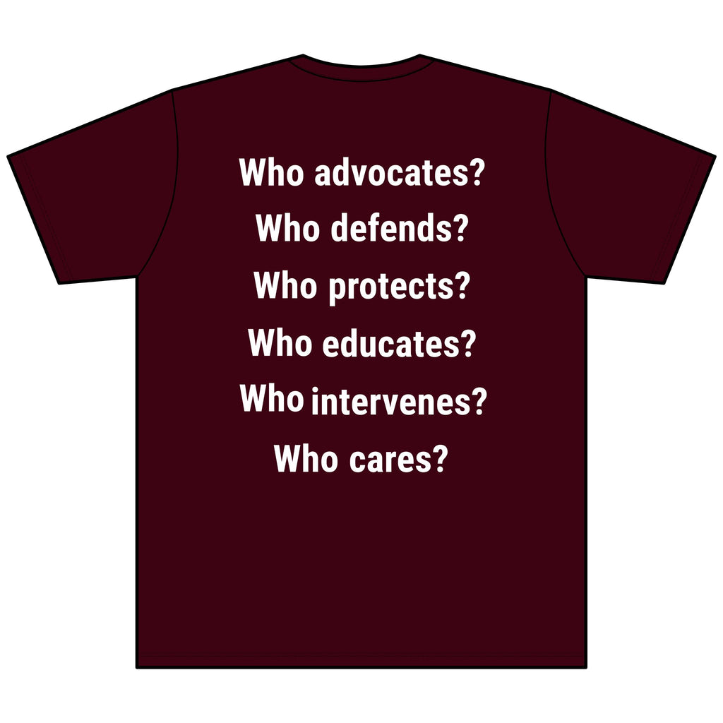 Unisex Lightweight fabric Jersey Short Sleeve V-Neck Tee - Save Lives Be A Nurse (front) - Who Advocates? Who Defends? (back) - 100% cotton fabric - SLA-V-BC3005