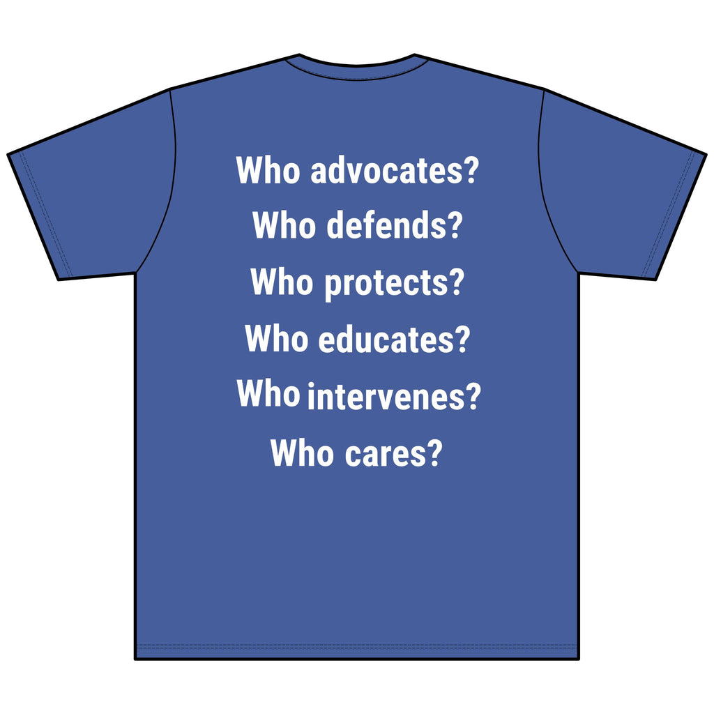 Unisex Lightweight fabric Jersey Short Sleeve V-Neck Tee - Save Lives Be A Nurse (front) - Who Advocates? Who Defends? (back) - 100% cotton fabric - SLA-V-BC3005