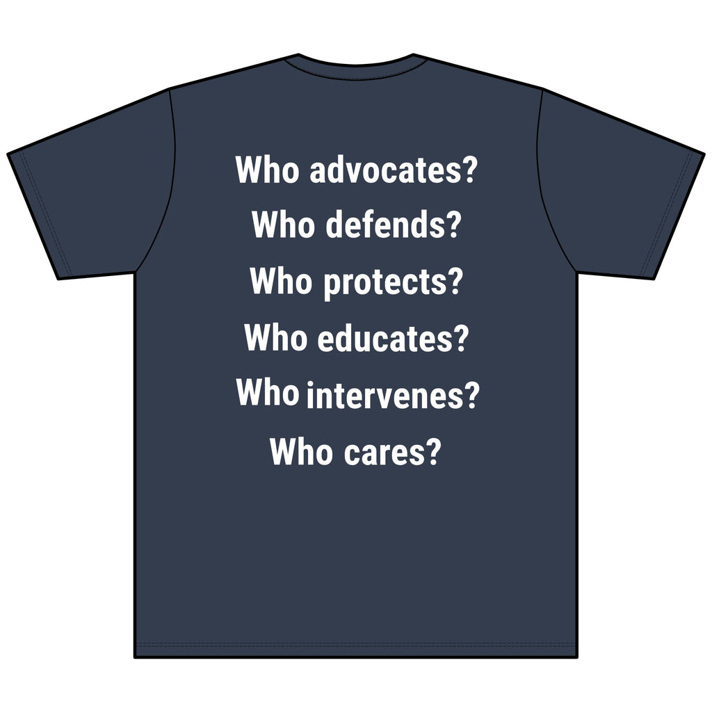 Unisex Lightweight fabric Jersey Short Sleeve V-Neck Tee - Save Lives Be A Nurse (front) - Who Advocates? Who Defends? (back) - 100% cotton fabric - SLA-V-BC3005