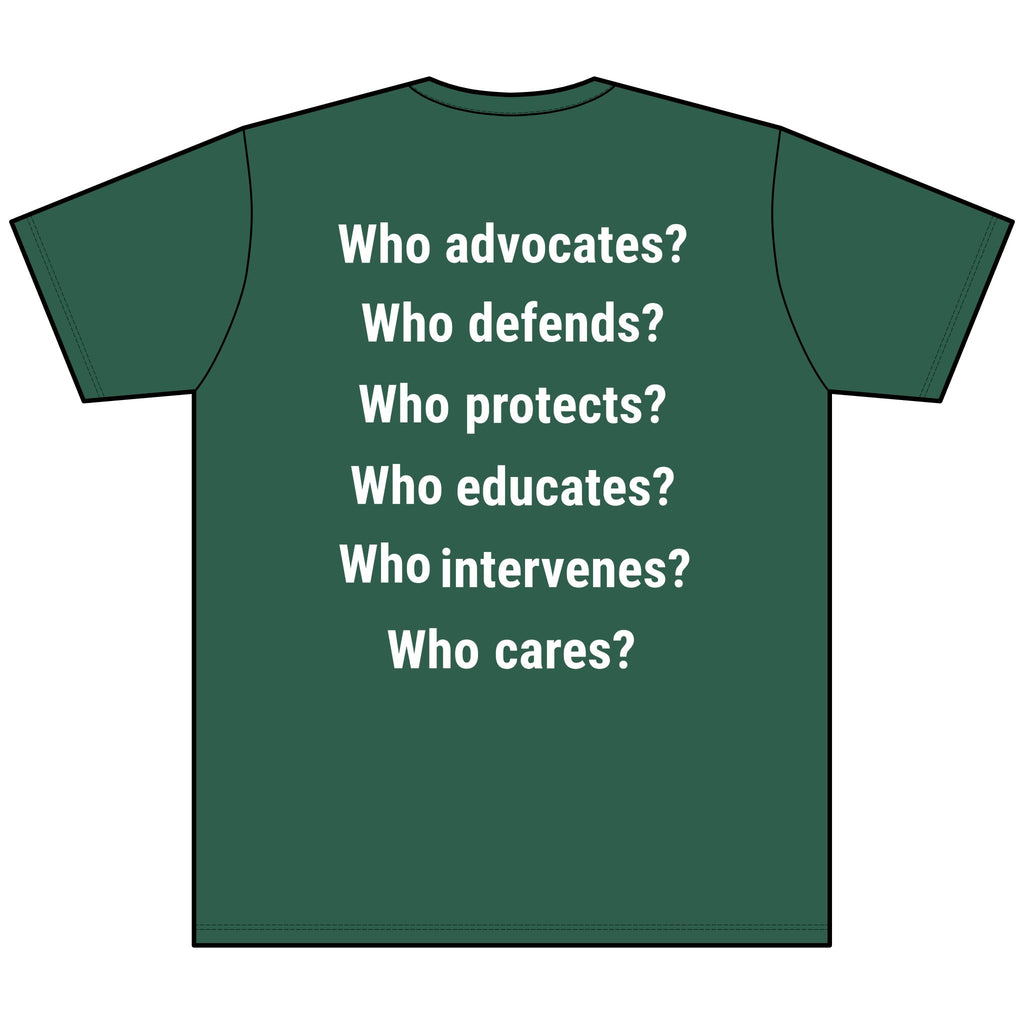 Unisex Lightweight fabric Jersey Short Sleeve V-Neck Tee - Save Lives Be A Nurse (front) - Who Advocates? Who Defends? (back) - 100% cotton fabric - SLA-V-BC3005