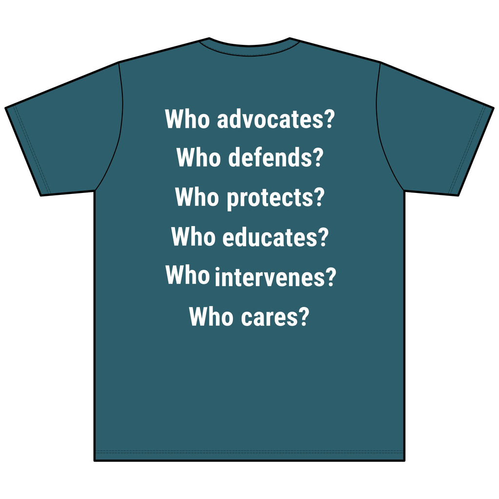 Unisex Lightweight fabric Jersey Short Sleeve V-Neck Tee - Save Lives Be A Nurse (front) - Who Advocates? Who Defends? (back) - 100% cotton fabric - SLA-V-BC3005