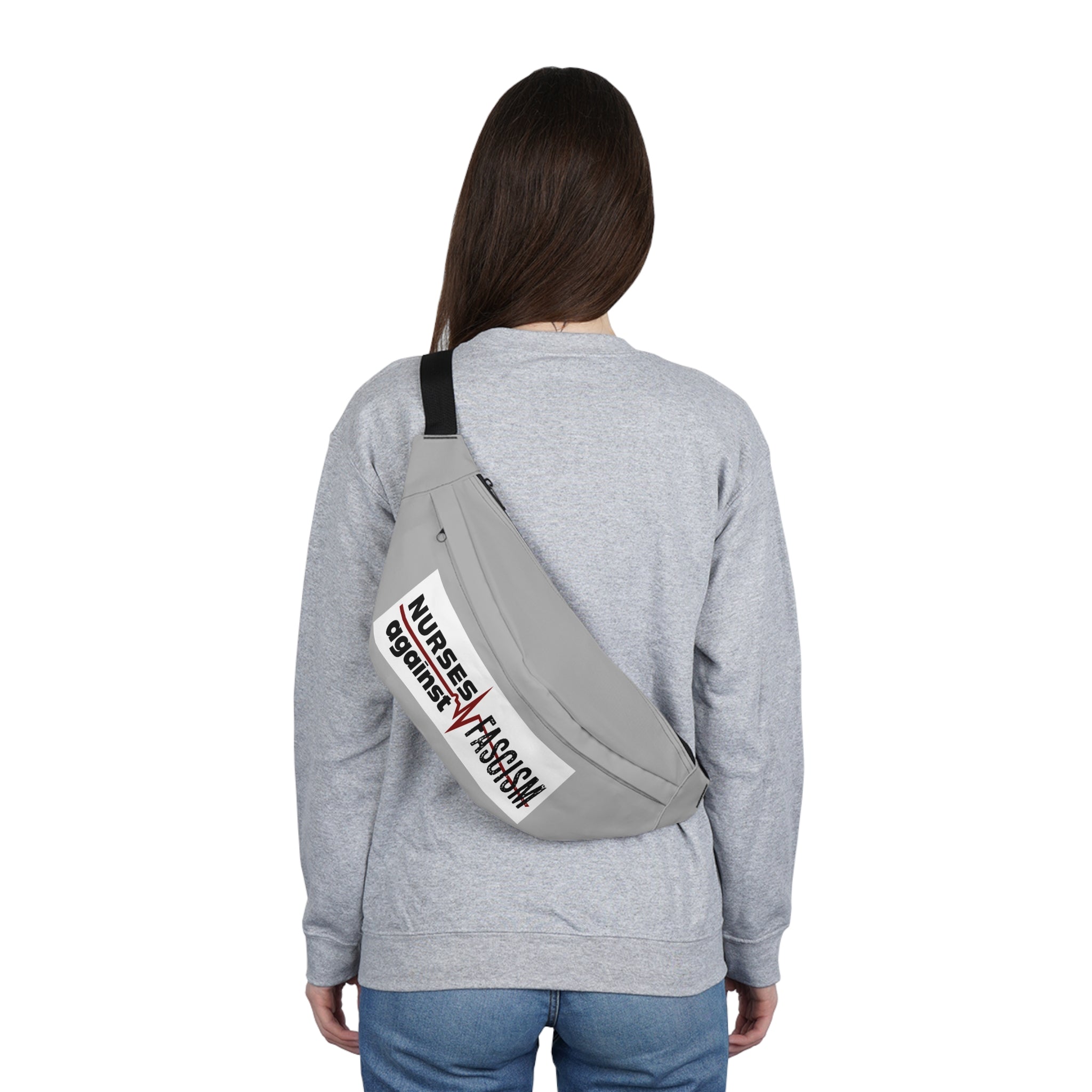 Nurse Fanny Pack – Nurses Against Fascism & Nurses Against Cruelty Design - Adjustable Waist Bag for Nurses - NAF-FP-01