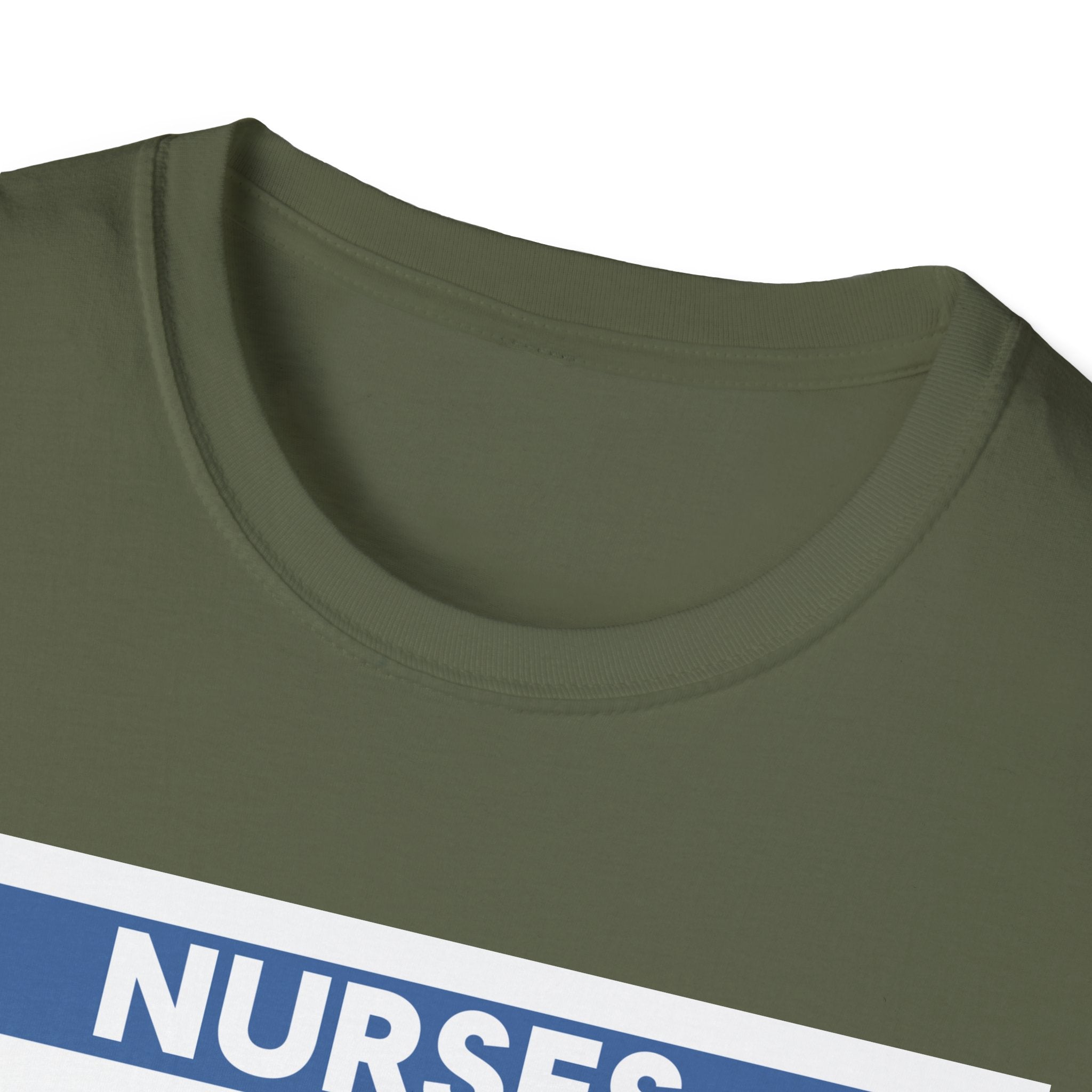 Unisex Lightweight fabric T-Shirt - Nurses Condemning Closure of USAID (front) - Nurses For NIH CDC FEMA USAID And YOU (back) - 100% ring-spun cotton - NFG-T-G64000