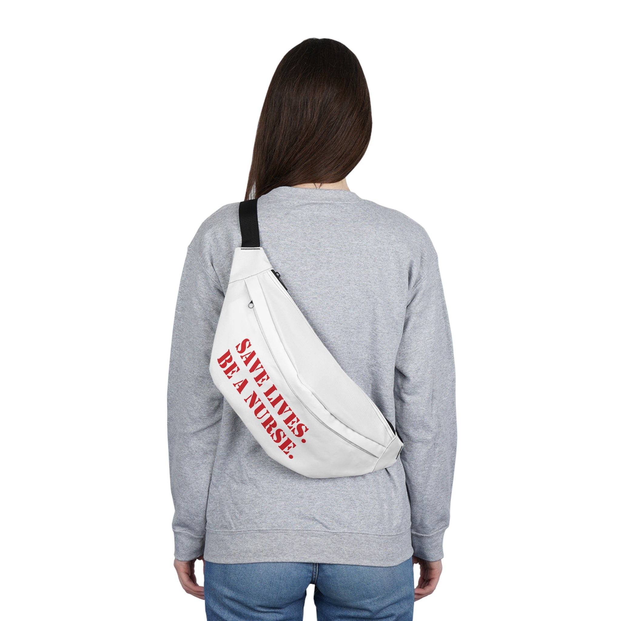 Nurse Fanny Pack – Save Lives, Be a Nurse Design - Adjustable Waist Bag for Nurses - SLA-FP-01
