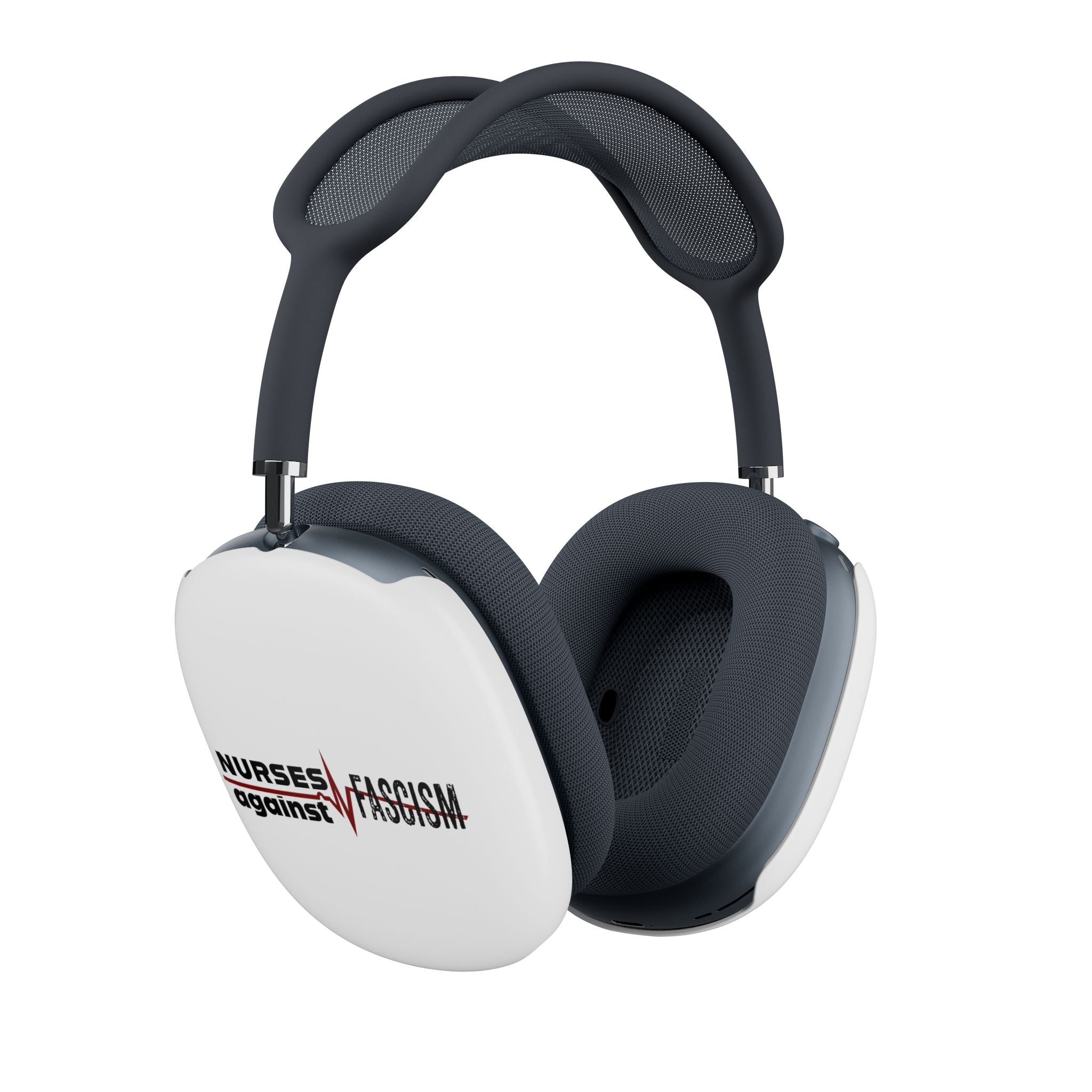 Unisex AirPod Max Cases - Nurses Against Fascism (right) - Nurses Against Cruelty (left) - 100% polycarbonate - NAF-AP-01