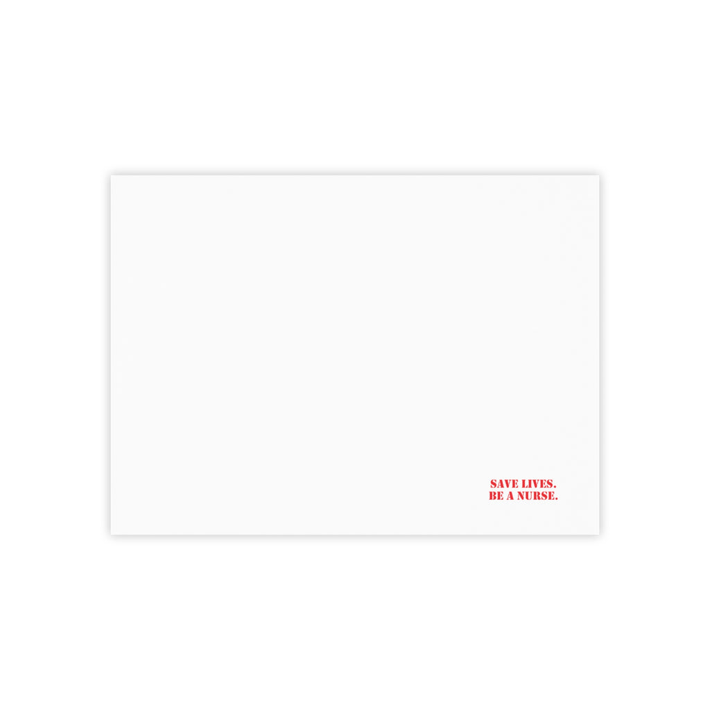 Post-it® Note Pads - Save Lives Be A Nurse (front) - 75.2 gsm white uncoated paper - SLA-NP-3M