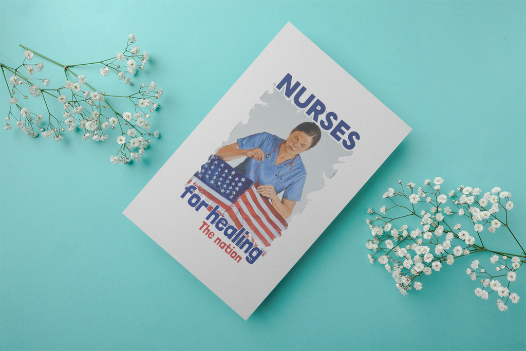 Post-it® Note Pads - Nurses For Healing The Nation (front) - 75.2 gsm white uncoated paper - NFH-NP-3M