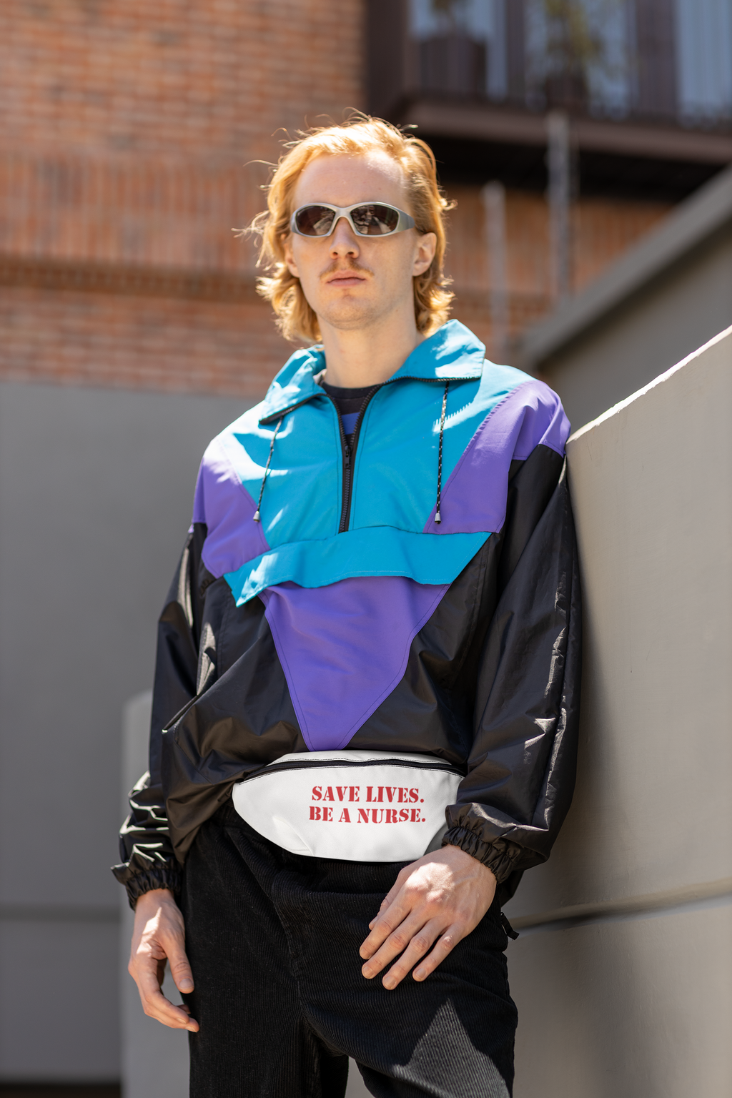 Nurse Fanny Pack – Save Lives, Be a Nurse Design - Adjustable Waist Bag for Nurses - SLA-FP-01