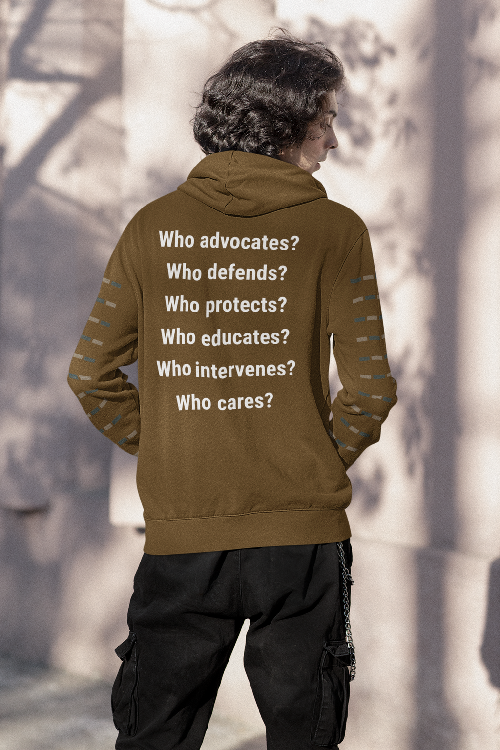 Unisex Mid-weight Hoodie - Save Lives Be A Nurse (front) - Who Advocates? Who Defend? (back) - 80% cotton, 20% Polyester - SLA-H-AC5101