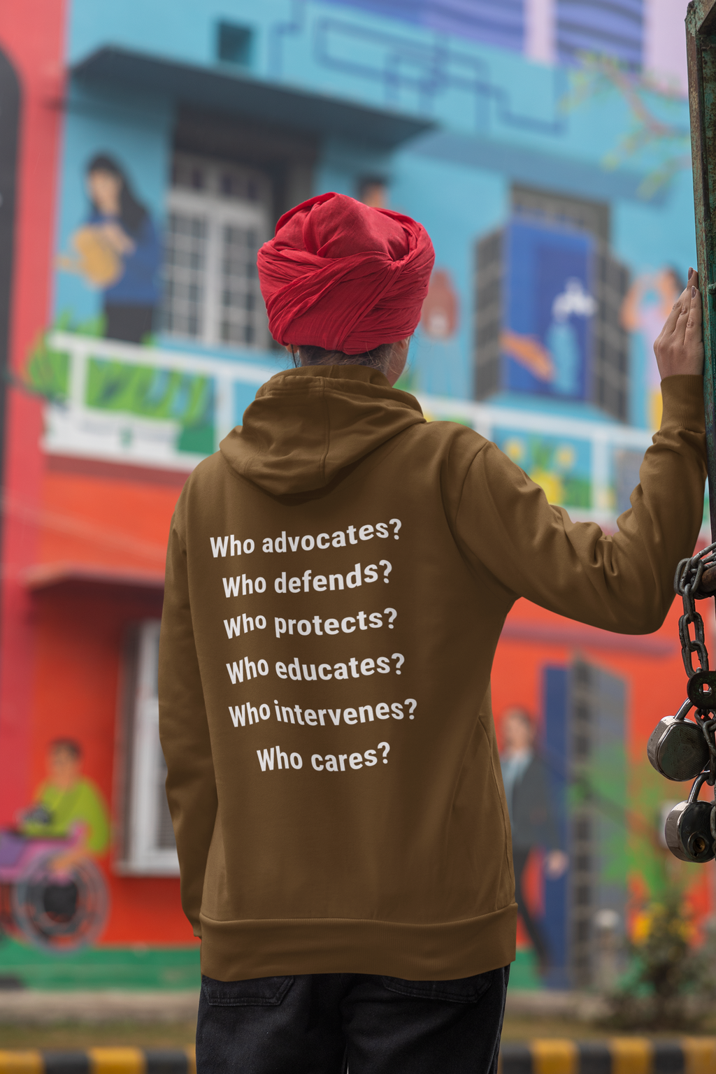 Unisex Mid-weight Hoodie - Save Lives Be A Nurse (front) - Who Advocates? Who Defend? (back) - 80% cotton, 20% Polyester - SLA-H-AC5101