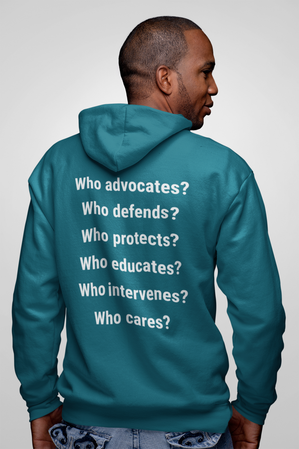 Men's District® Medium-heavy fabric Full-Zip Hoodie - Save Lives Be A Nurse (front) - Not Your Mom (back) - 60% recycled cotton, 40% recycled polyester -Lane Seven LS14003