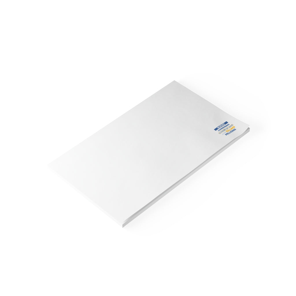 Post-it® Note Pads - Nurses Condemning Closure of USAID (front) - 75.2 gsm white uncoated paper - NFG-NP-3M