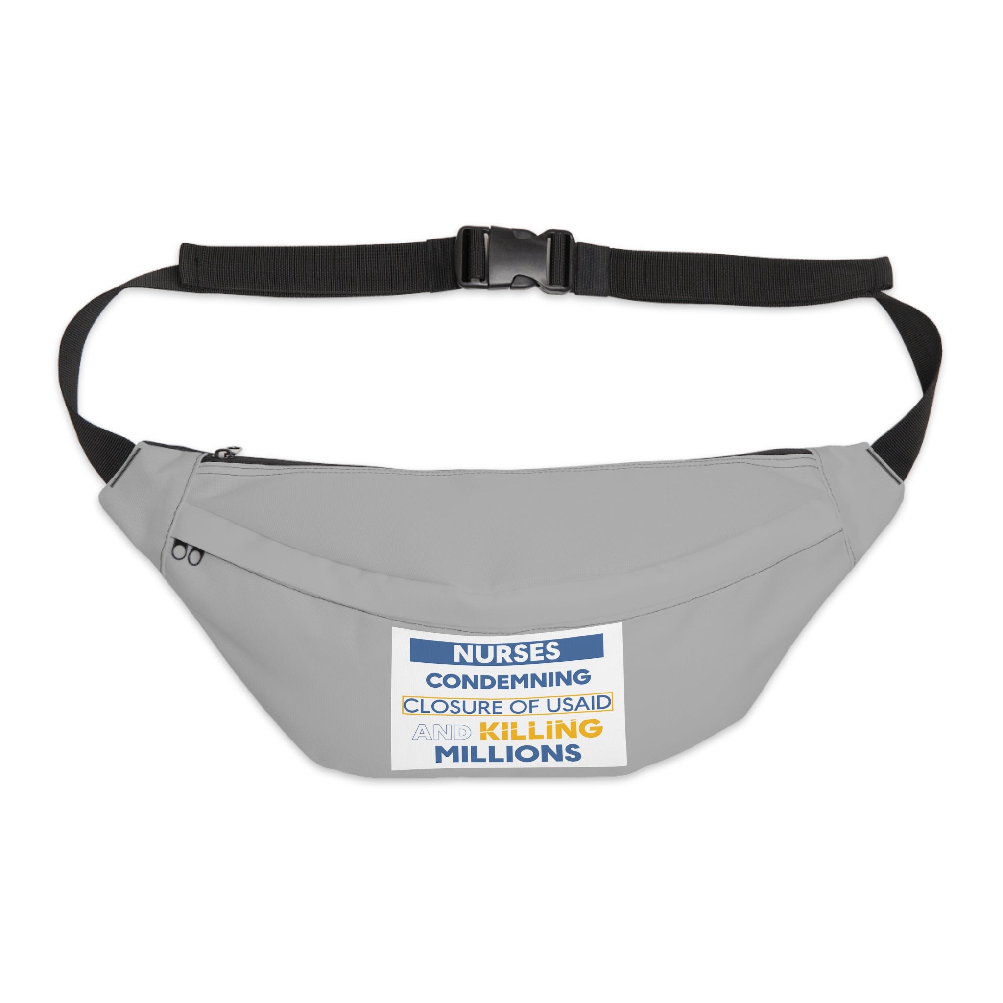 Nurse Fanny Pack – Nurses Condemning Closure of USAID Design - Adjustable Waist Bag for Nurses - NFG-FP-01