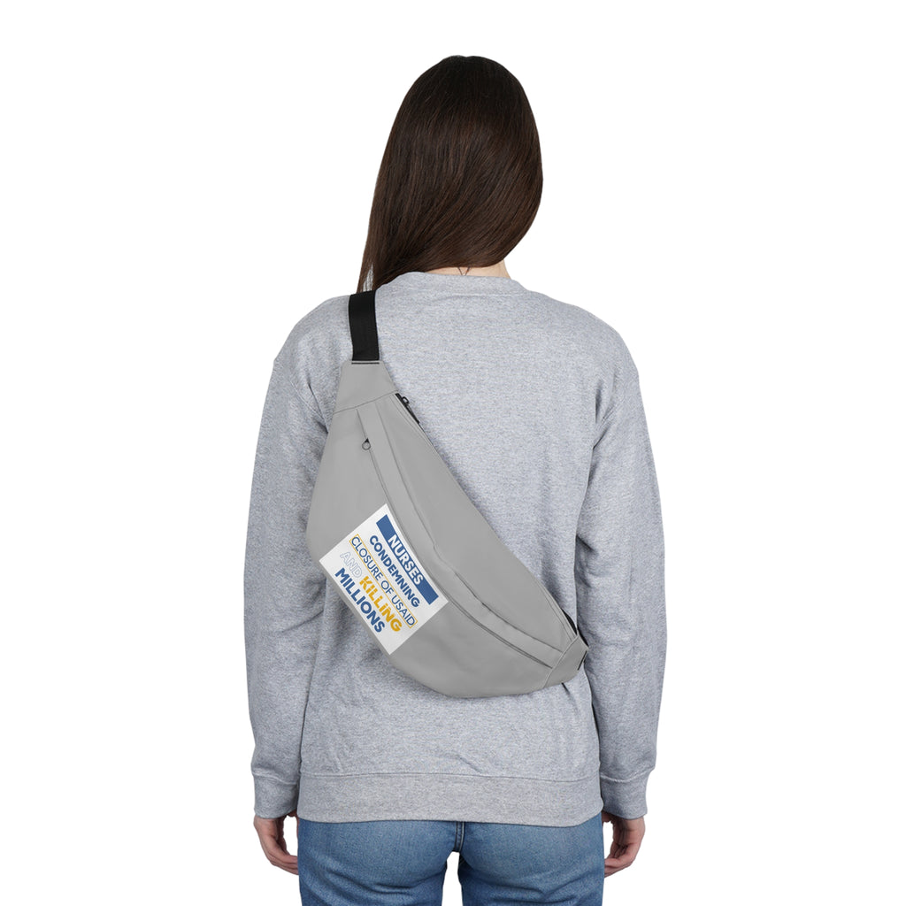 Nurse Fanny Pack – Nurses Condemning Closure of USAID Design - Adjustable Waist Bag for Nurses - NFG-FP-01