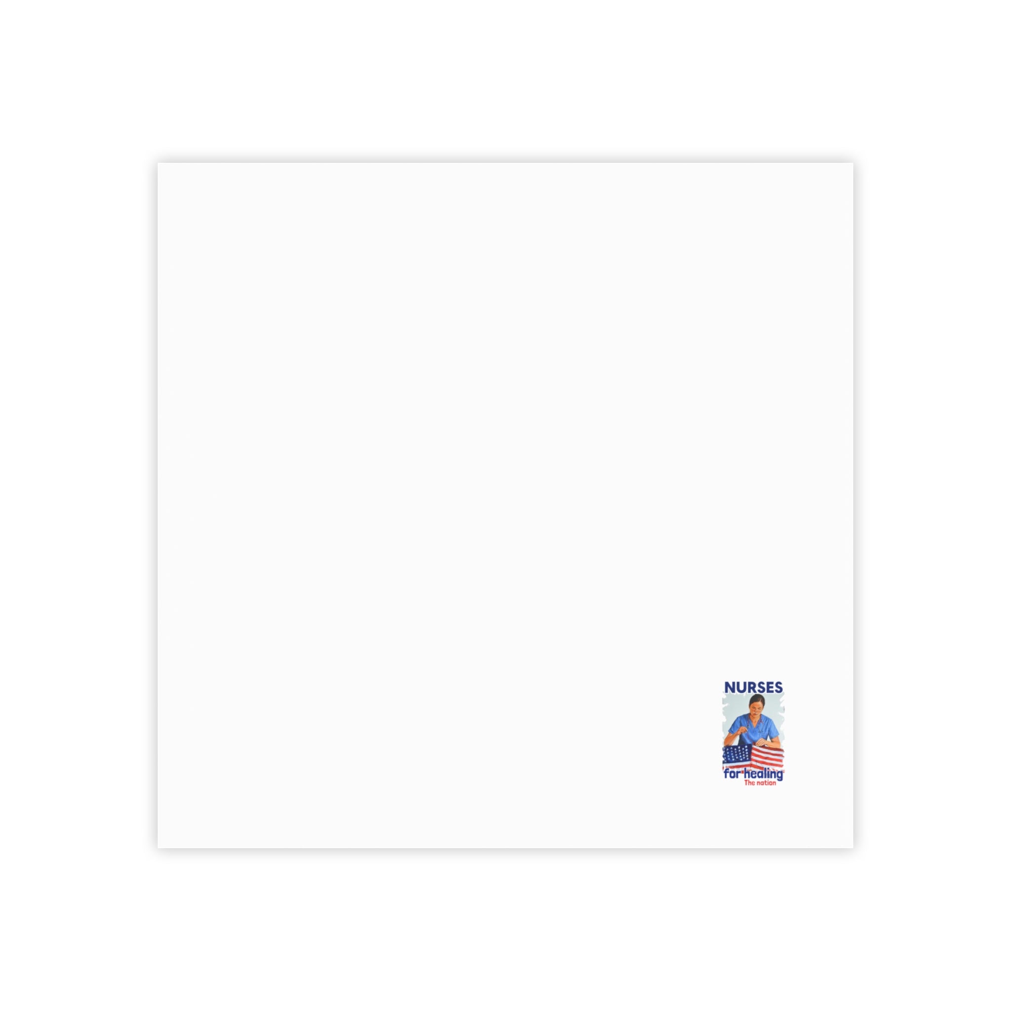 Post-it® Note Pads - Nurses For Healing The Nation (front) - 75.2 gsm white uncoated paper - NFH-NP-3M