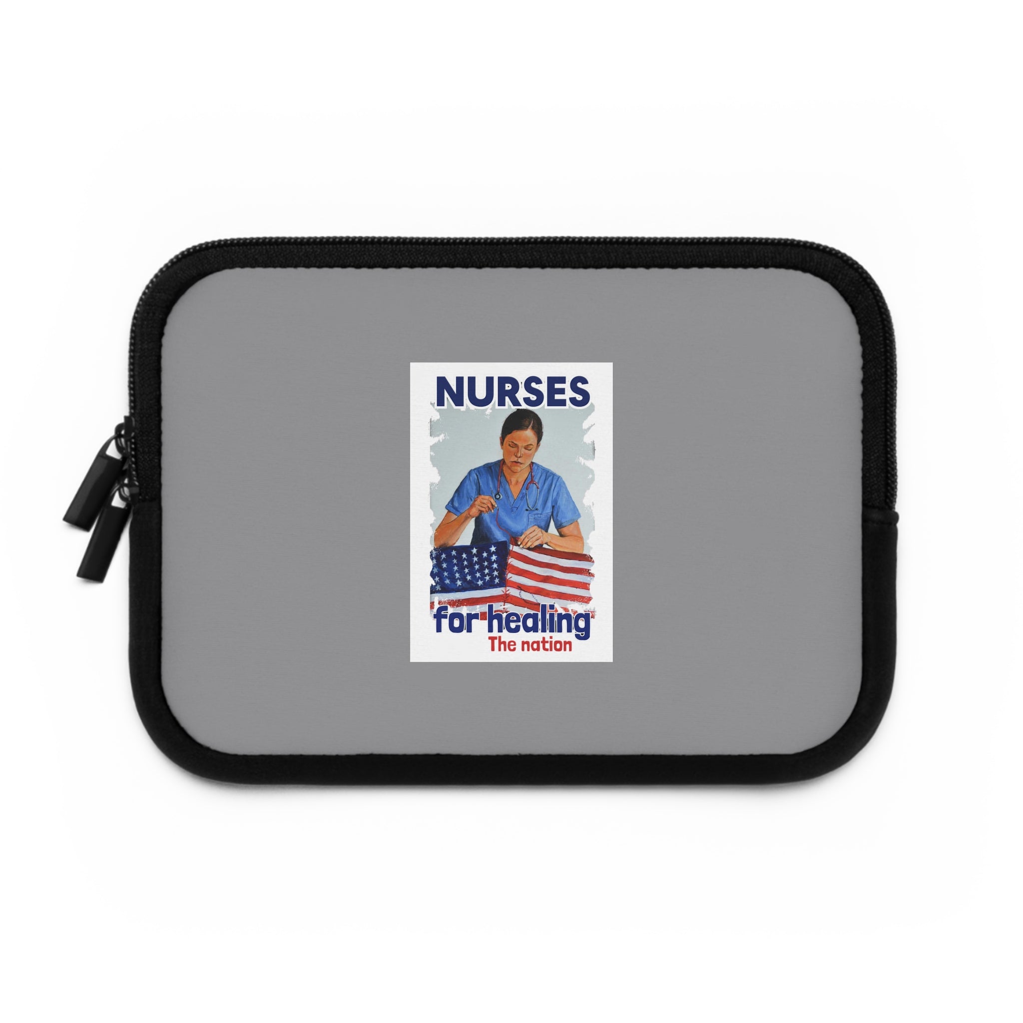 Laptop Sleeve - Nurses For Healing The Nation (front) - Smooth neoprene - NFH-LS-01