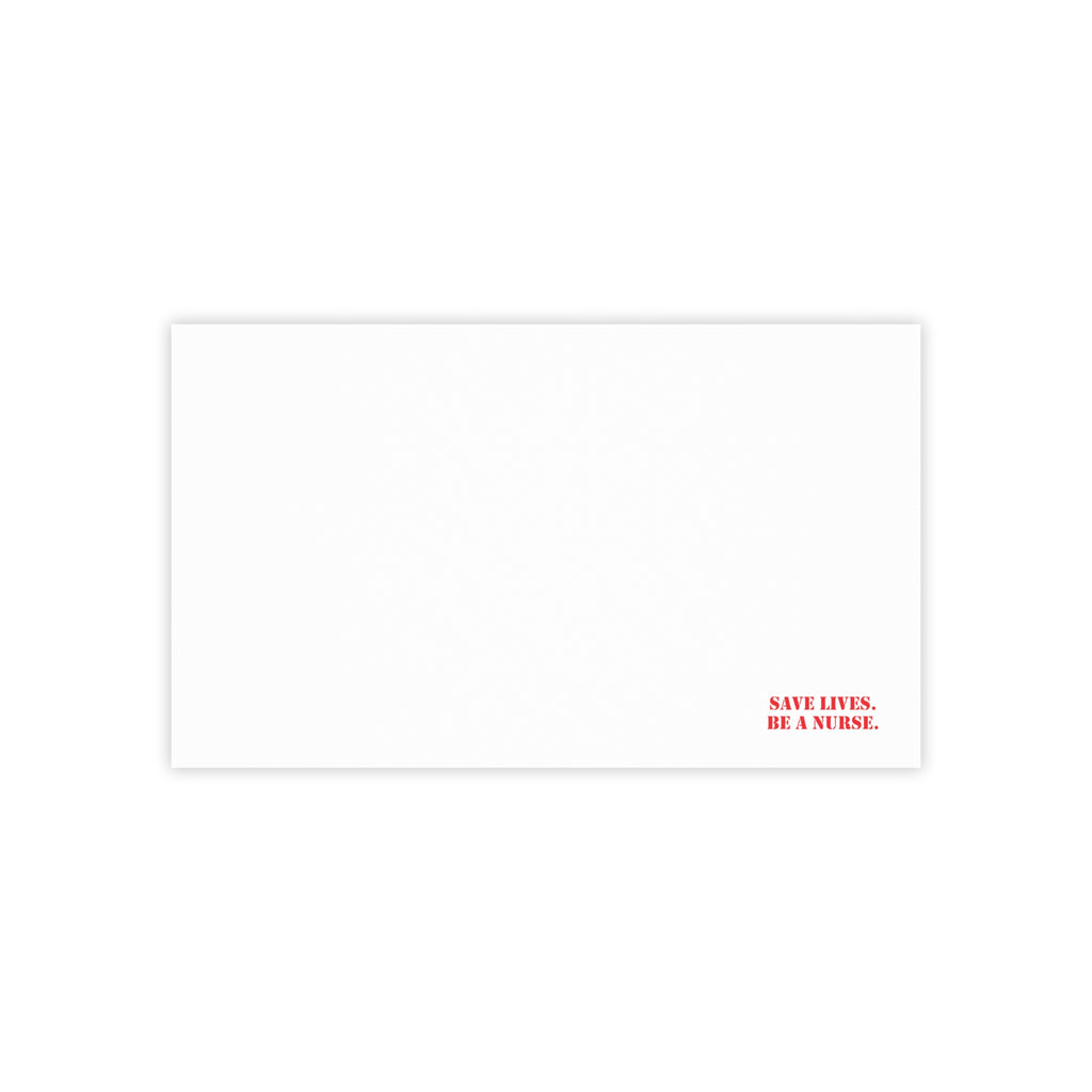 Post-it® Note Pads - Save Lives Be A Nurse (front) - 75.2 gsm white uncoated paper - SLM-NP-3M