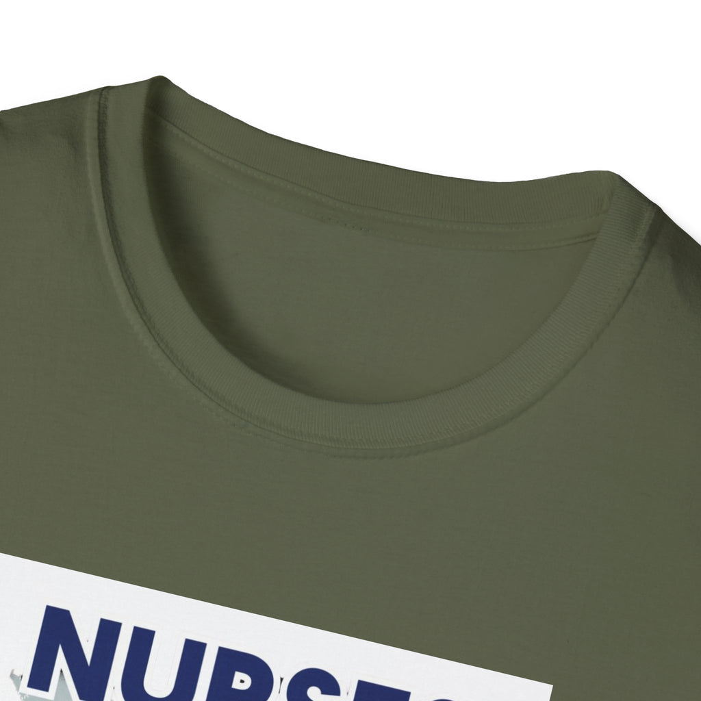 Unisex Lightweight fabric T-Shirt - Nurses For Healing The Nation (front) - Nurses Standing Up For Humanity (back) - 100% ring-spun cotton - NFH-T-G64000