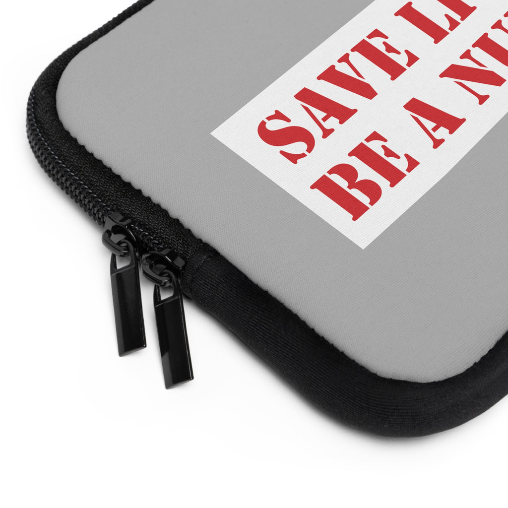 Laptop Sleeve - Save Lives Be A Nurse (front) - Smooth neoprene - SLM-LS-01