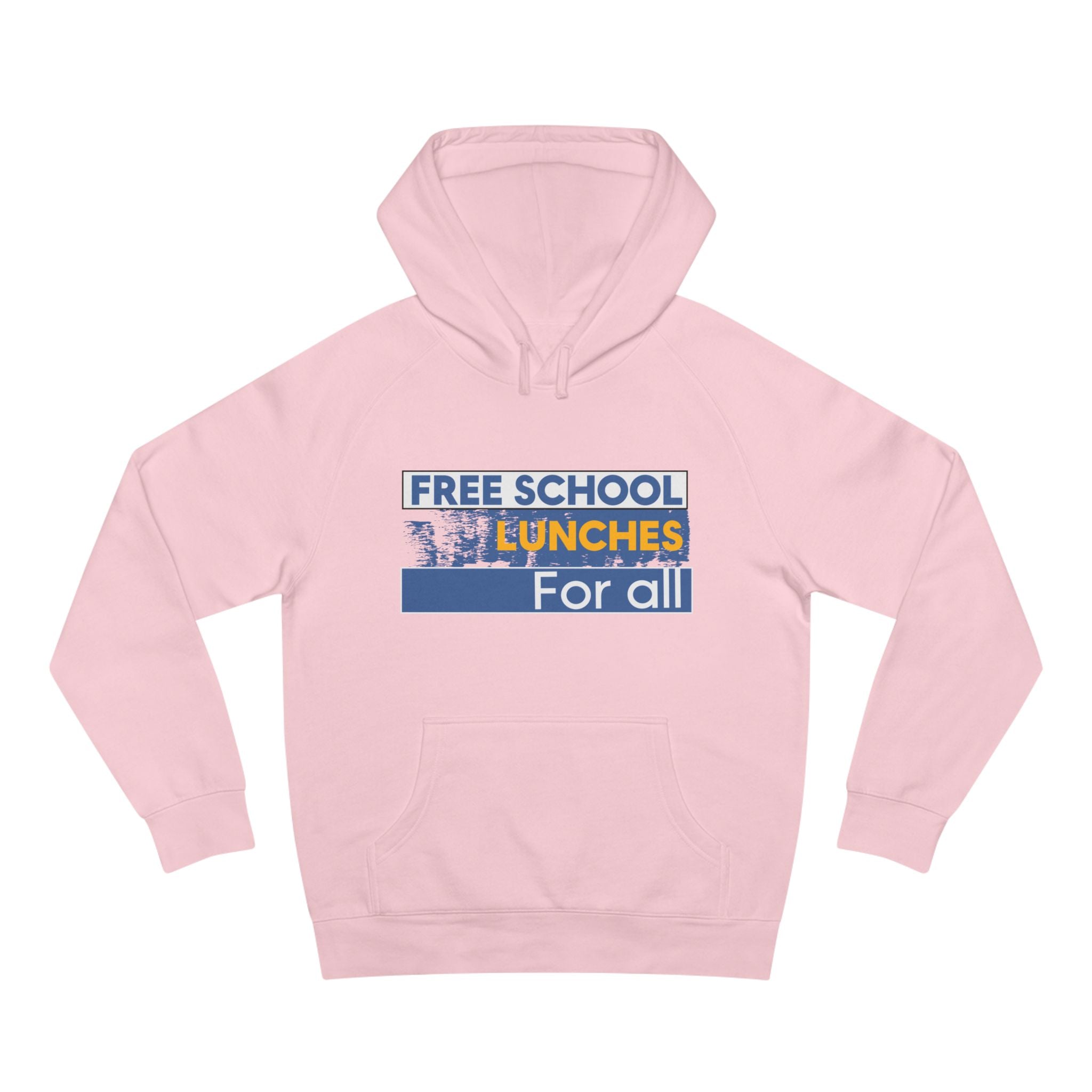 Unisex Mid-weight Hoodie - Free School Lunches For All (front) - Nurses Against The Rich Starving The Poor (back) - 80% cotton, 20% Polyester - NAH-H-AC5101