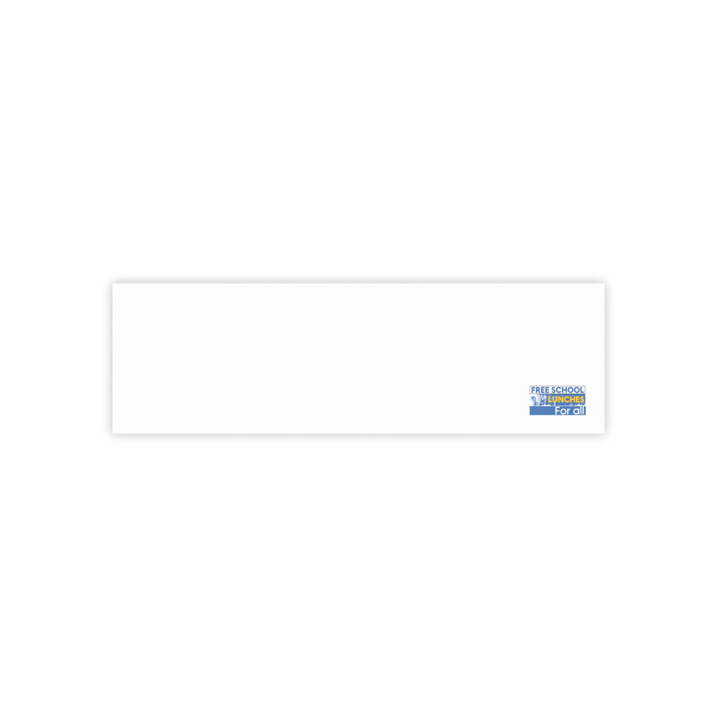 Post-it® Note Pads - Free School Lunches For All (front) - 75.2 gsm white uncoated paper - NAH-NP-3M