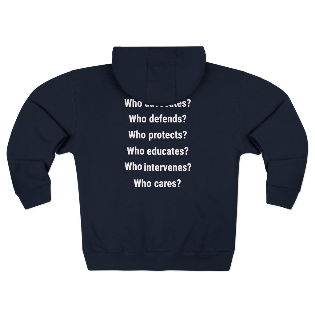 Men's District® Medium-heavy fabric Full-Zip Hoodie - Save Lives Be A Nurse (front) - Not Your Mom (back) - 60% recycled cotton, 40% recycled polyester -Lane Seven LS14003