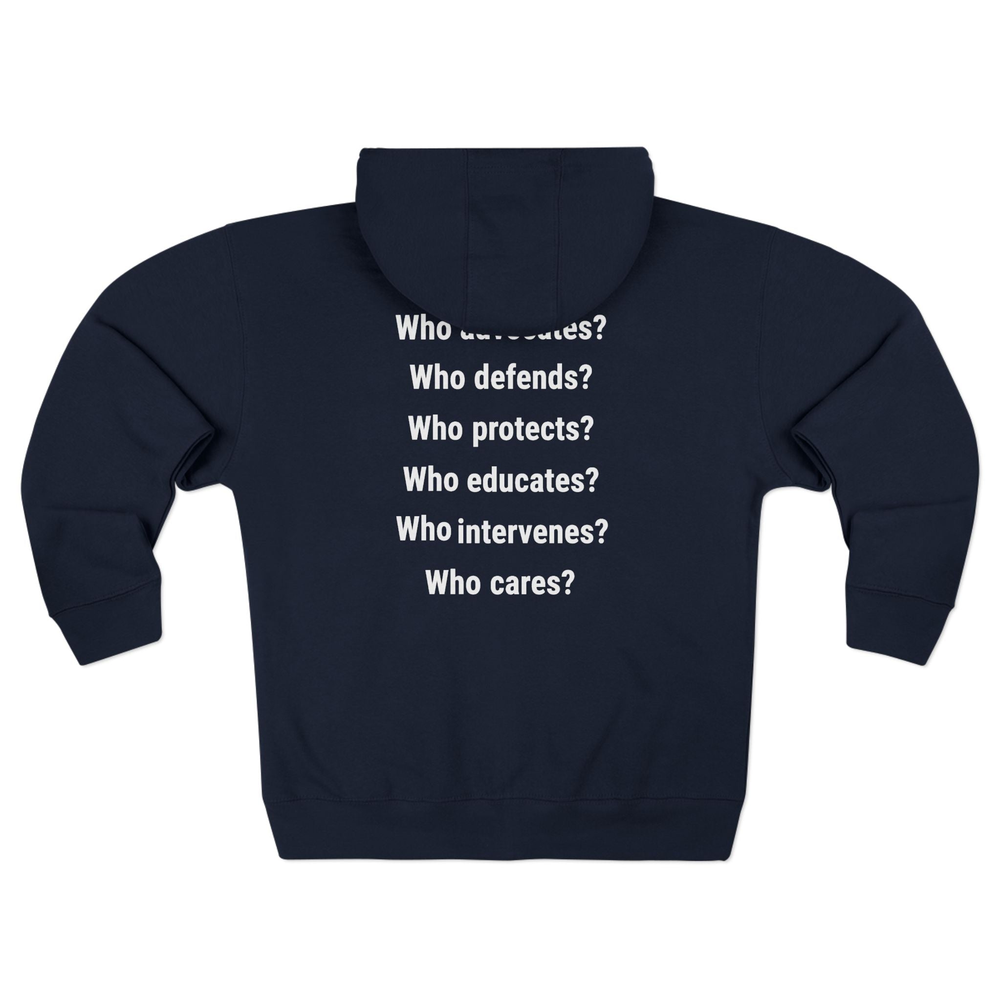 Men's District® Medium-heavy fabric Full-Zip Hoodie - Save Lives Be A Nurse (front) - Not Your Mom (back) - 60% recycled cotton, 40% recycled polyester -Lane Seven LS14003